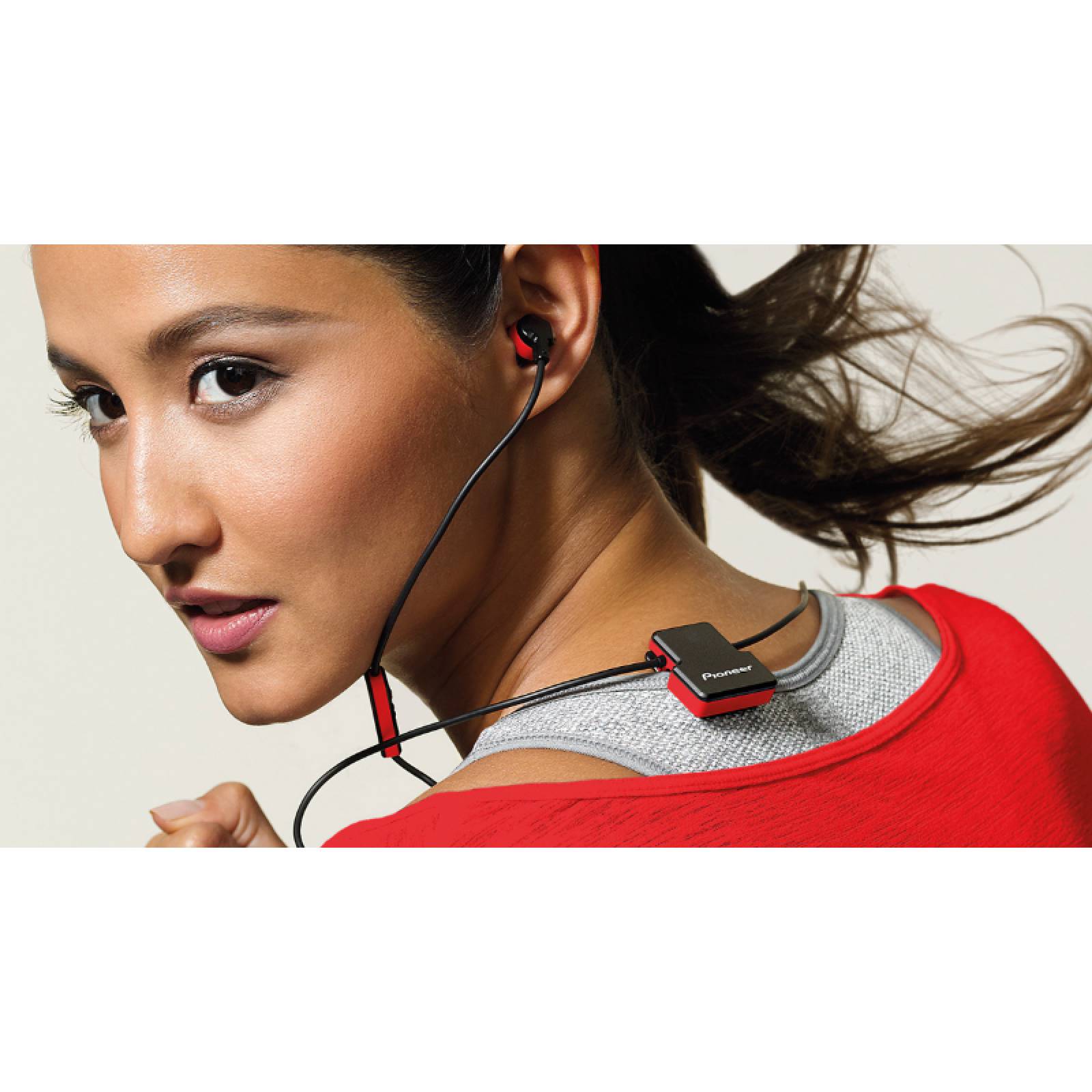 AUDIFONOS ROJOS PIONEER BLUETOOTH IN EAR SE-CL5BT-R 