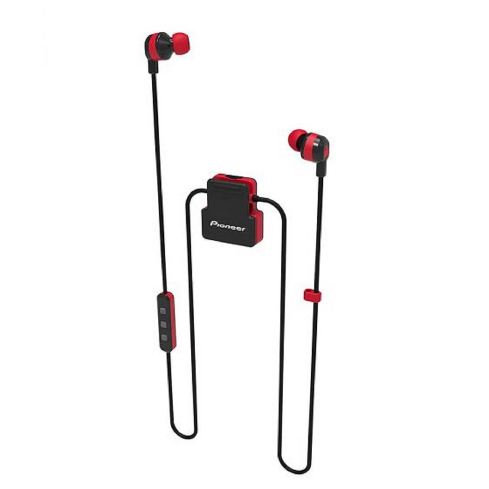 AUDIFONOS ROJOS PIONEER BLUETOOTH IN EAR SE-CL5BT-R 
