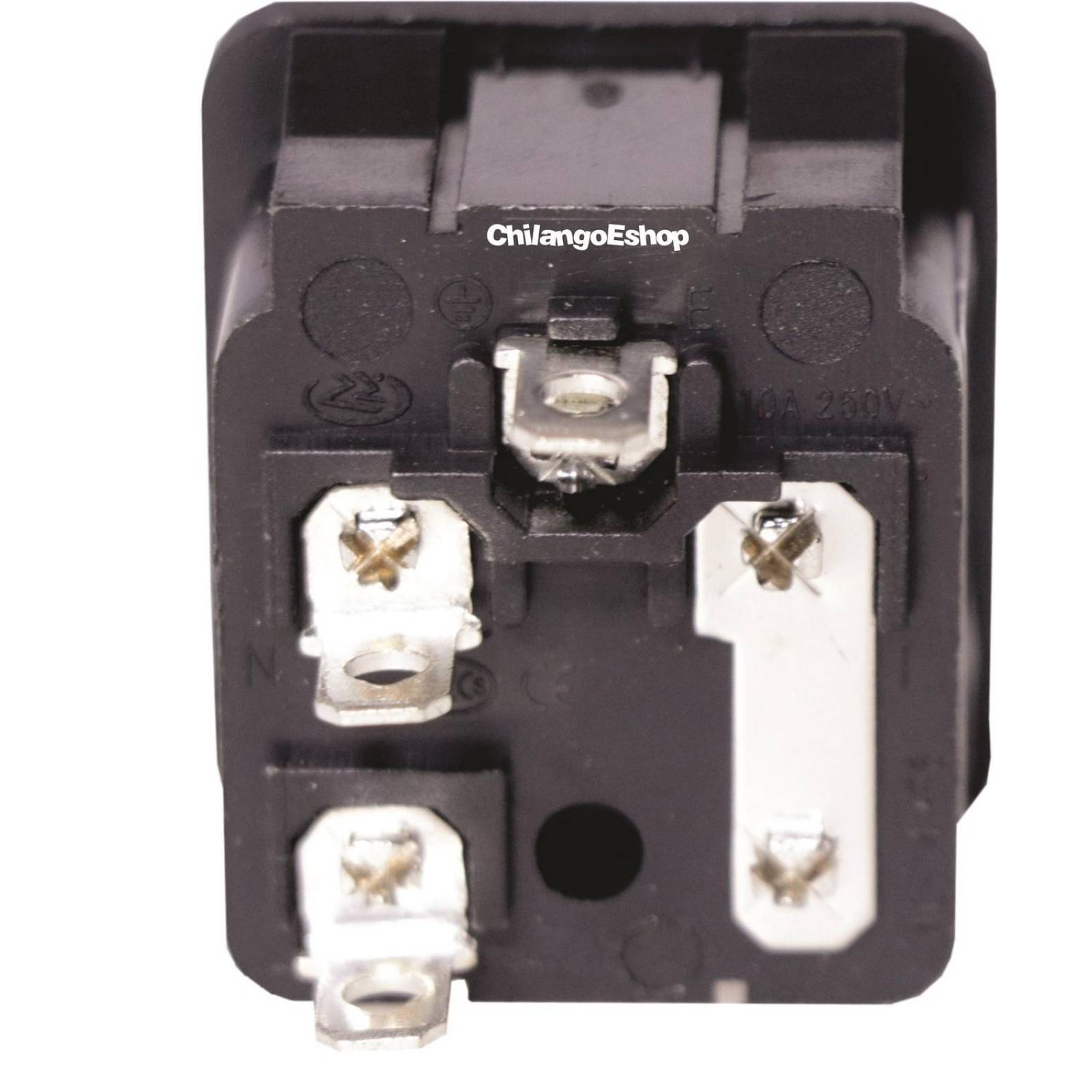 TOMACORRIENTE ELECTRICO PARA CHASIS CON FUSIBLE 