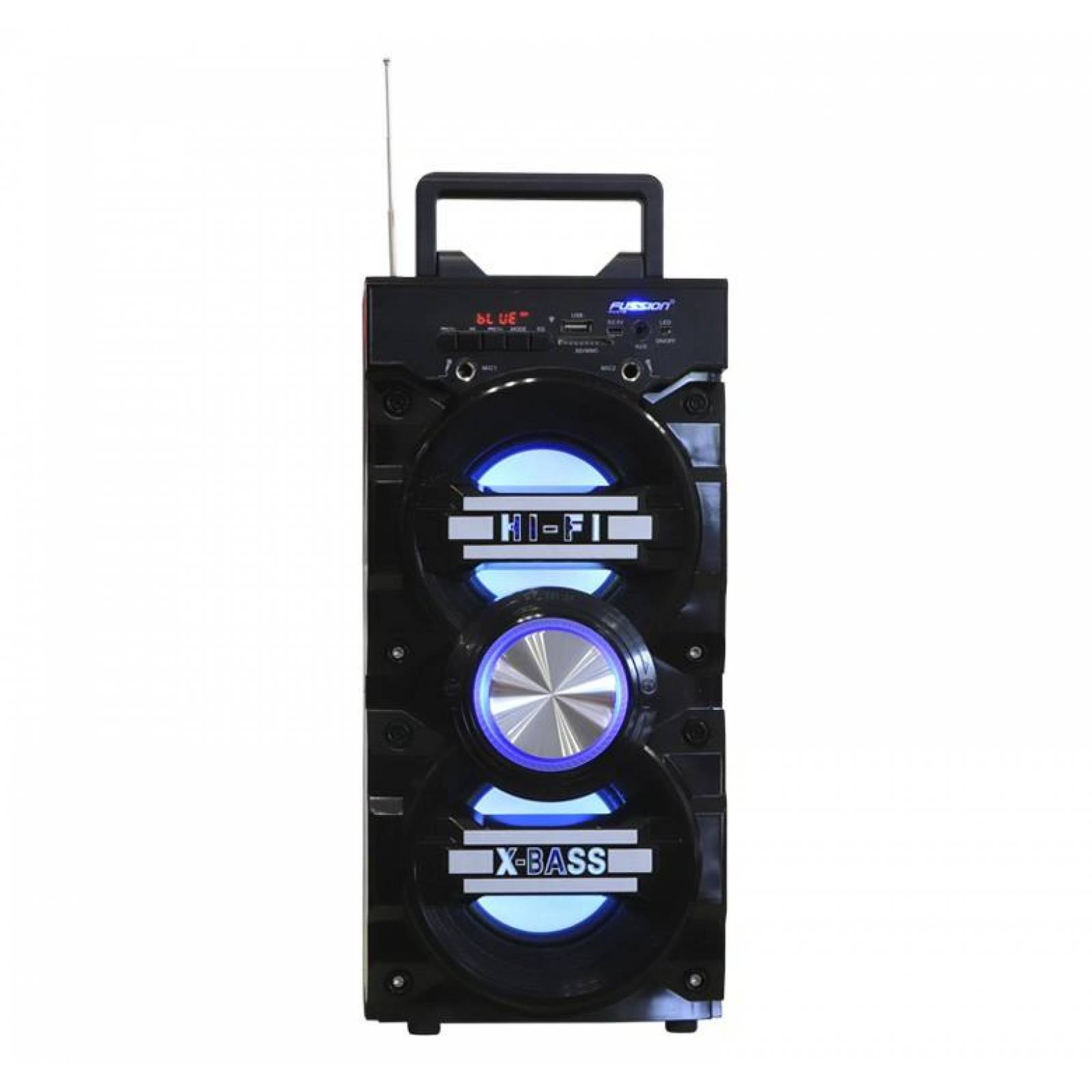 BOCINA PORTATIL RECARGABLE BLUETOOTH USB MICROSD FM AUXILIAR 