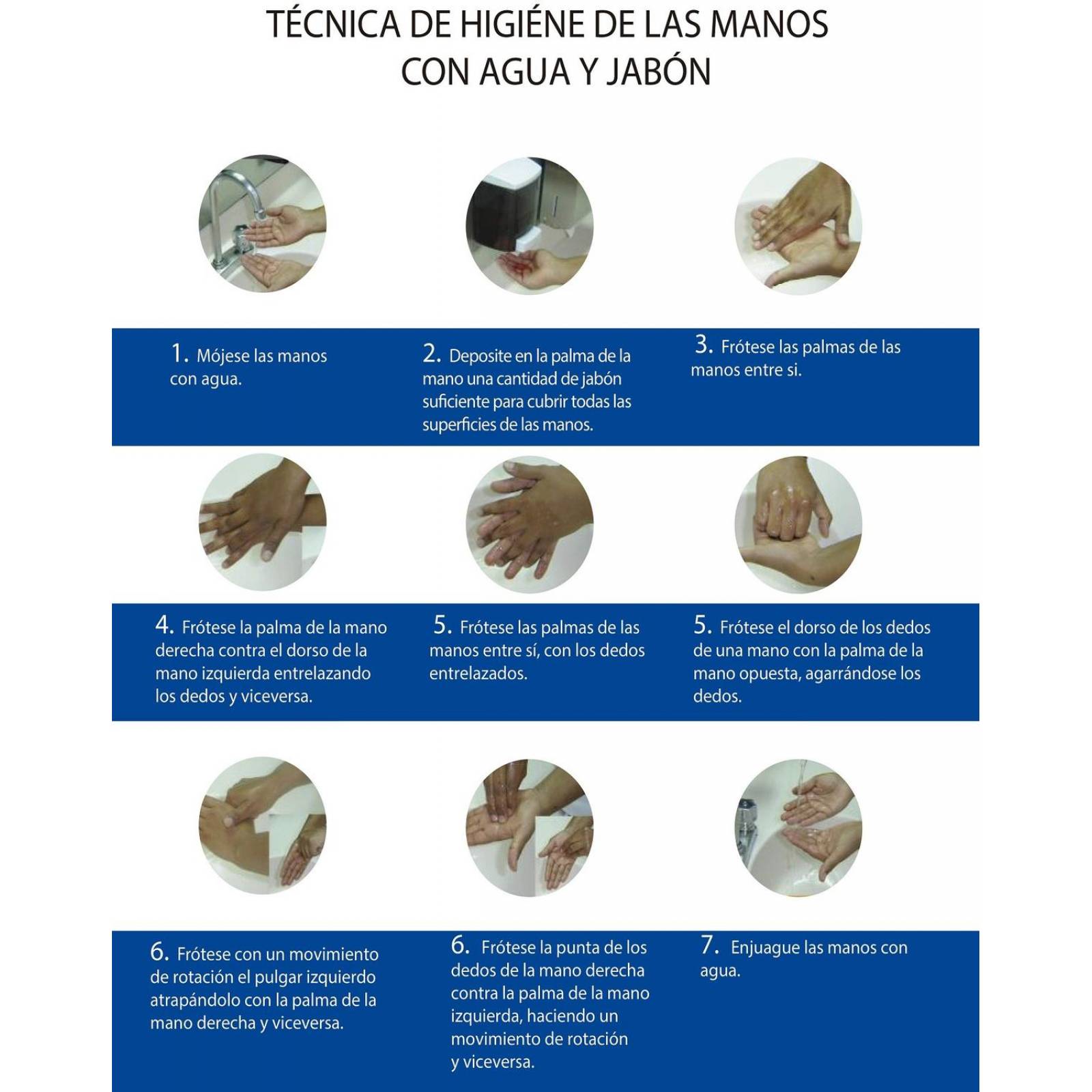 SEÑALAMIENTO DE 25x35 TECNICA DE HIGIENE 