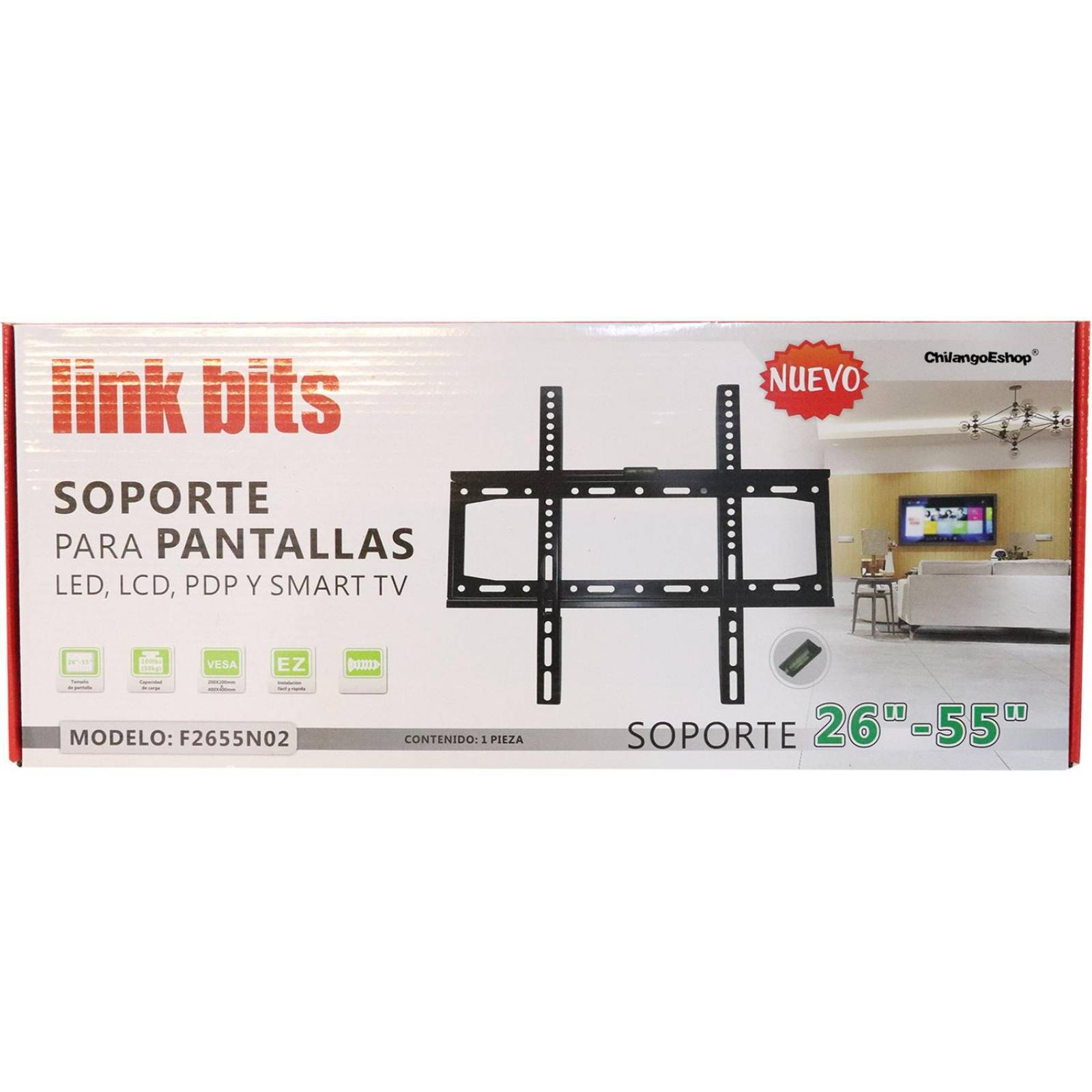 SOPORTE PARA PANTALLAS LED LCD PLASMA DE 26 A 55 PULGADAS 