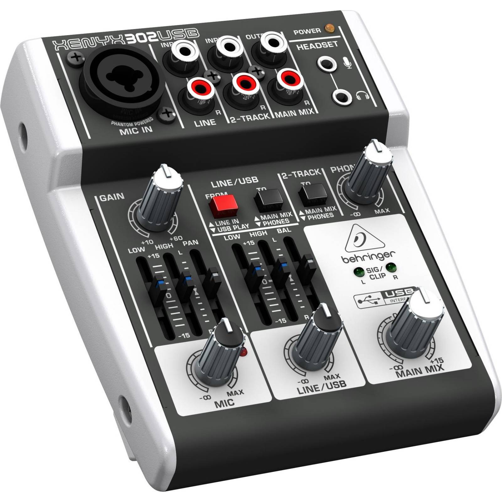 Behringer Xenyx 302 Mezclador e Interfaz de Audio USB 