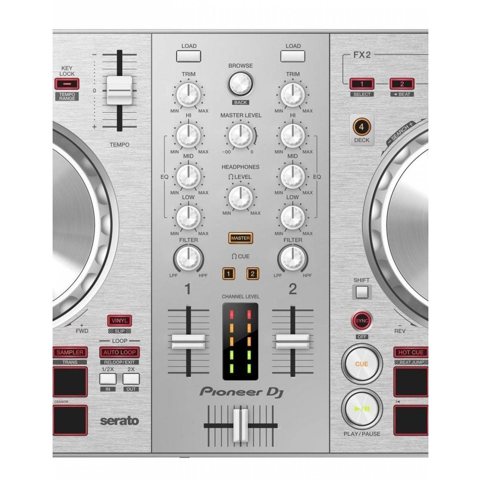 CONTROLADOR DJ PIONEER DDJ-SB3 SILVER 