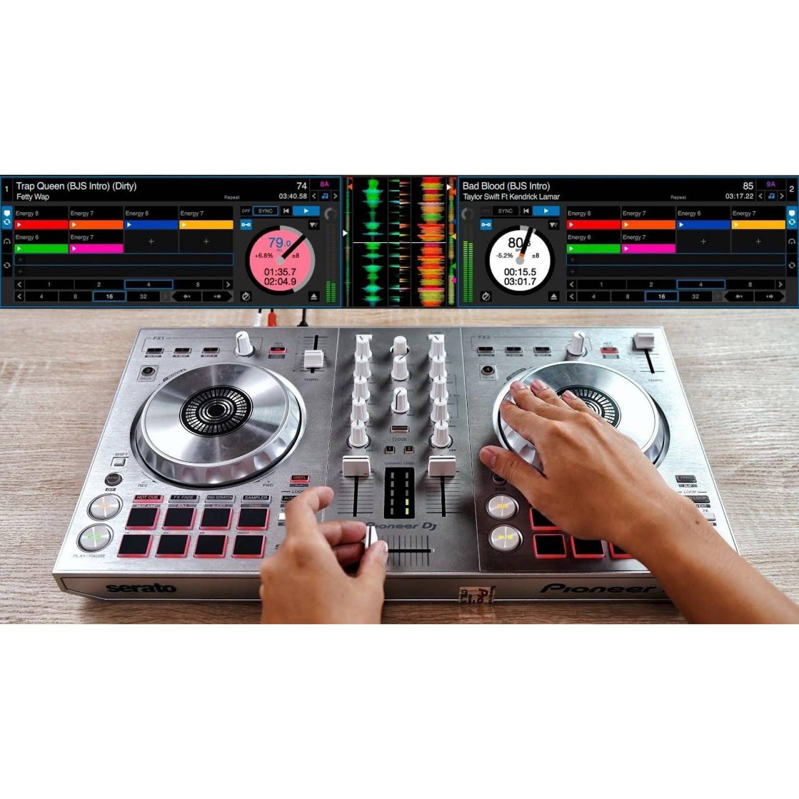 CONTROLADOR DJ PIONEER DDJ-SB3 SILVER 