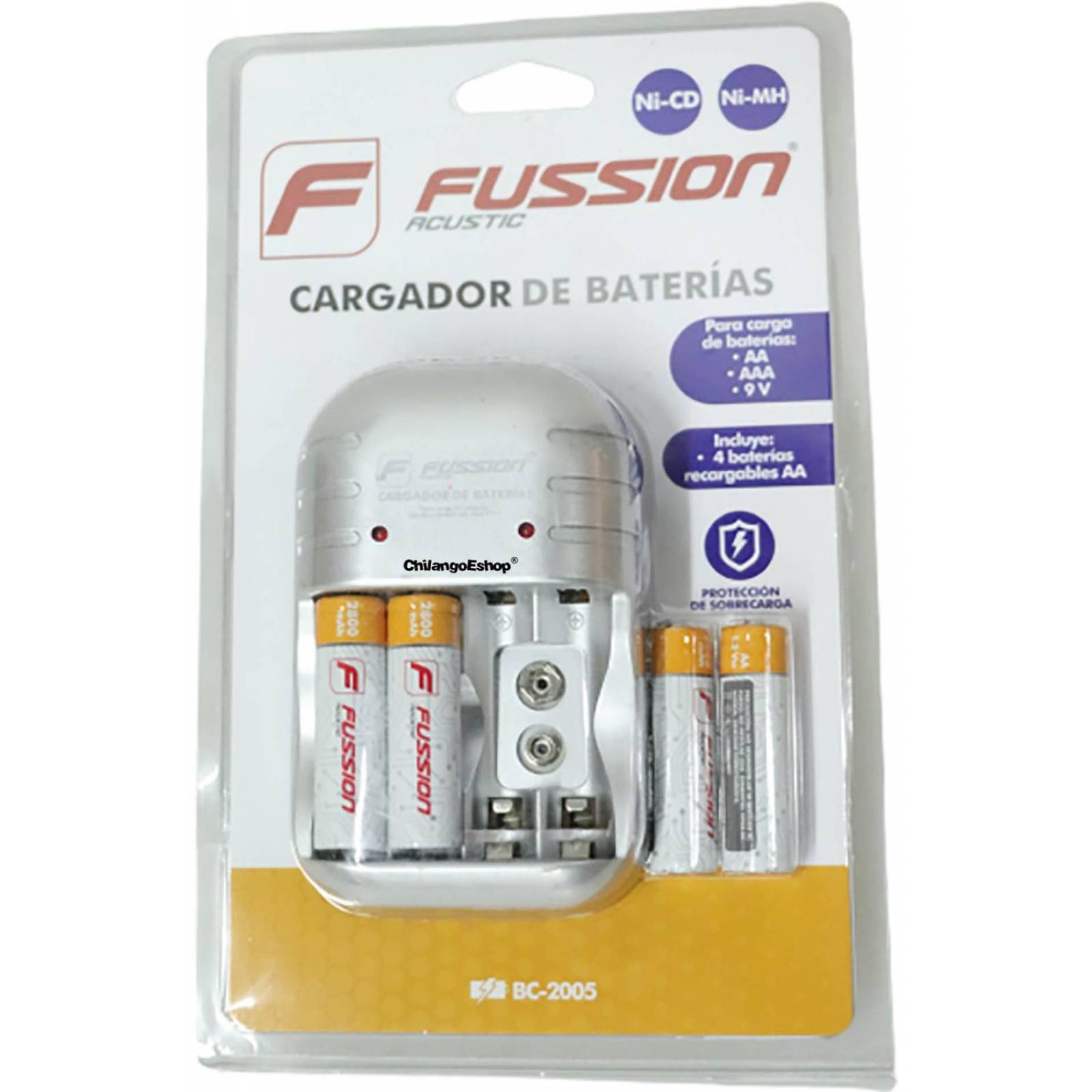 CARGADOR MULTIPLE DE BATERIAS CON 4 PILAS AA 