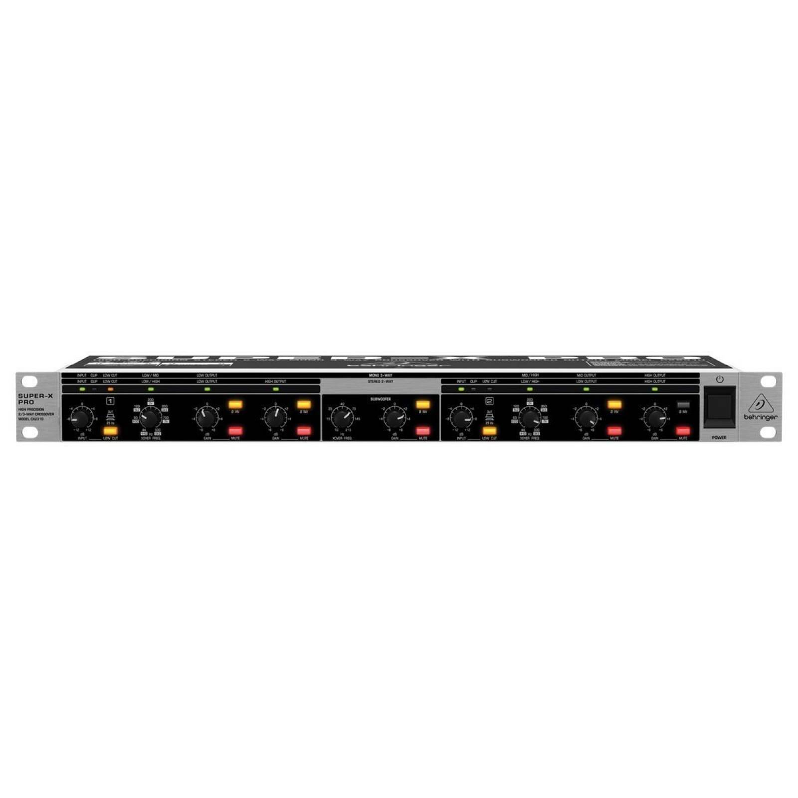 Behringer Cx2310 Pro Super X Crossover Con Salida Subwoofer 