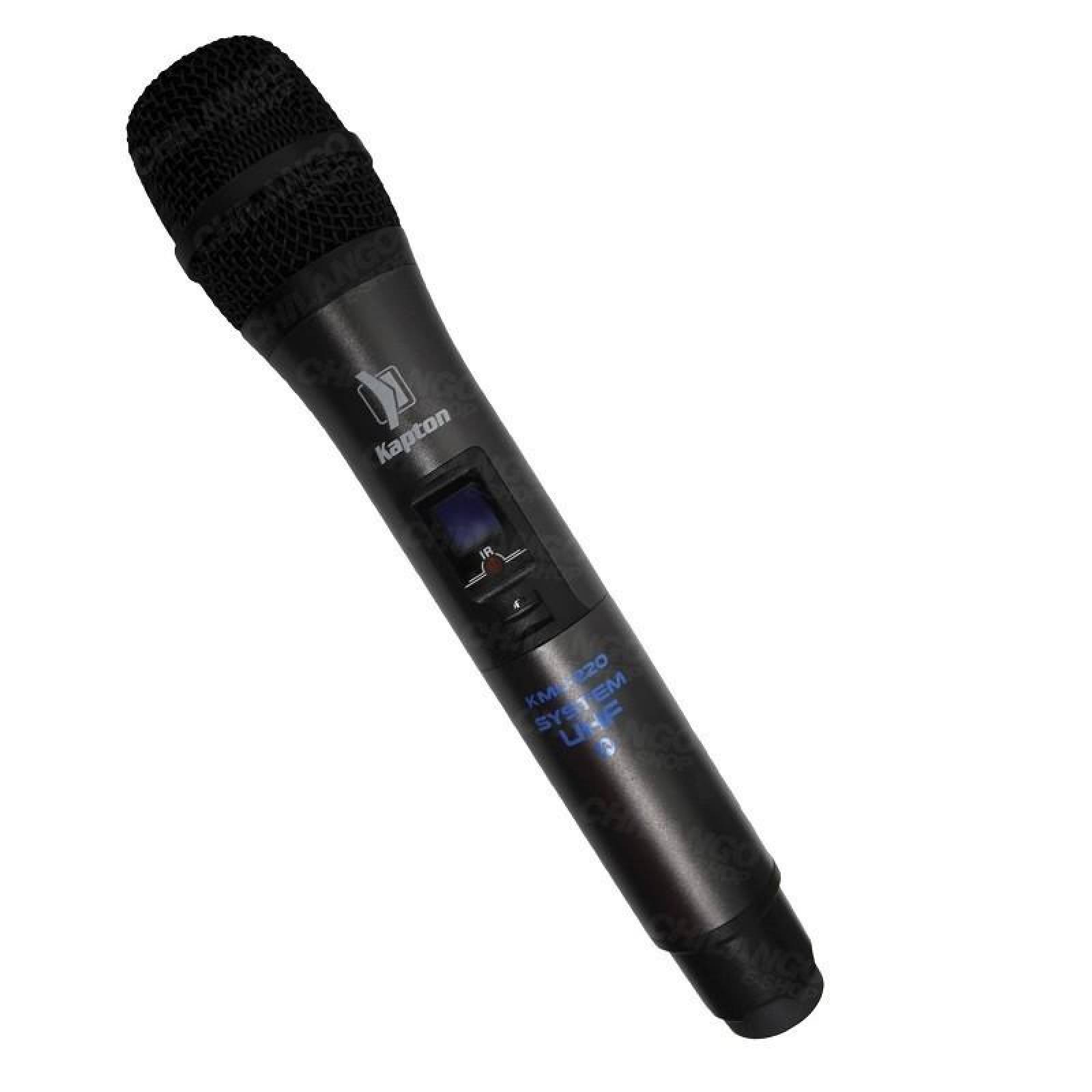 sistema 2 Microfonos Inalambricos Uhf KAPTON MULTIFRECUENCIA