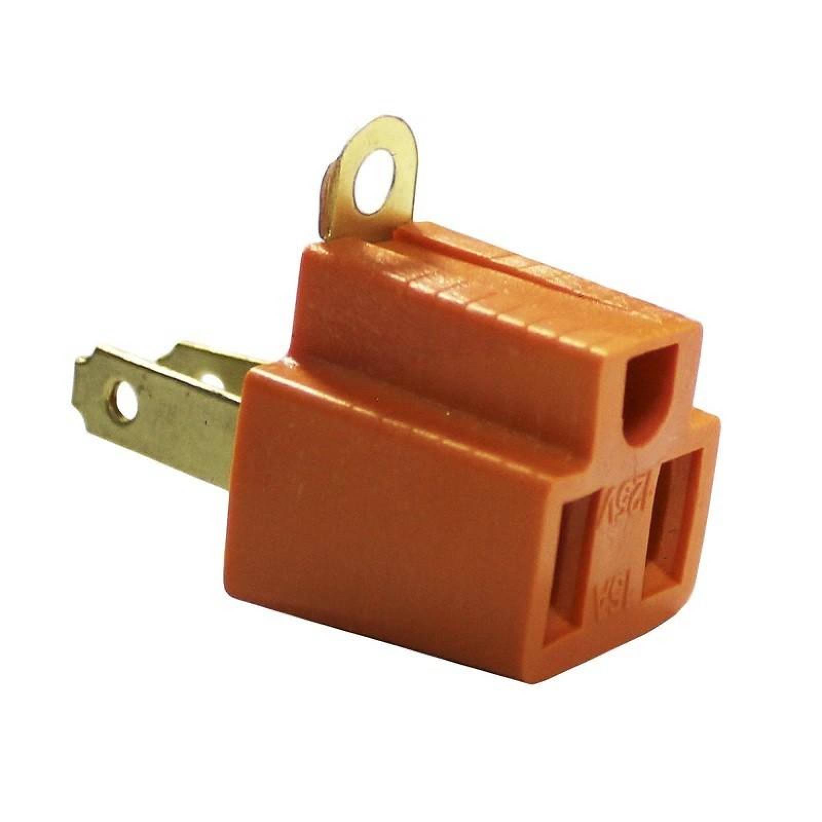 Clavija Adaptadora 3 Pin A 2 Pin Con Tierra