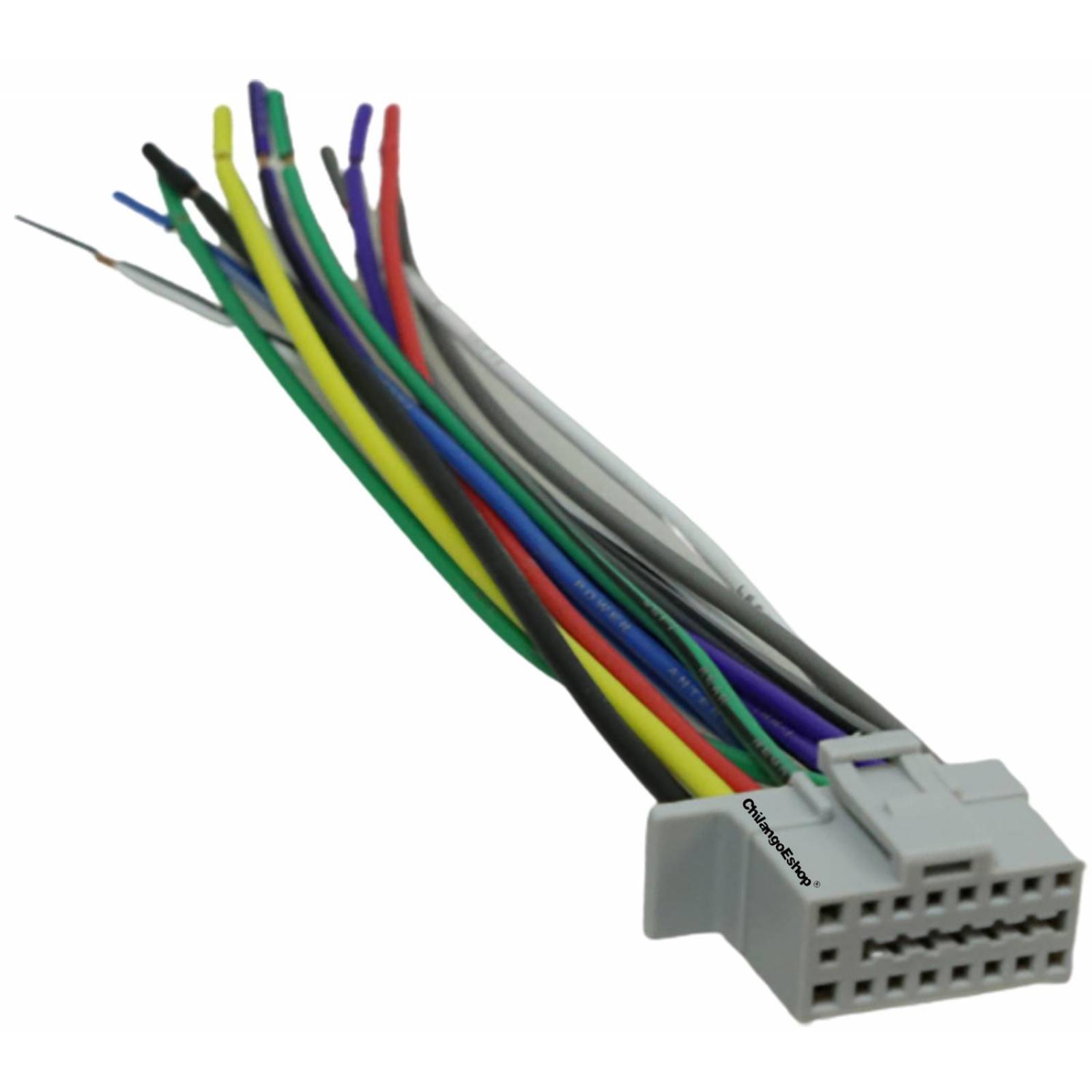 Arnes Conector Con Cables Para Autoestereo 16 Pin Tipo Panasonic 