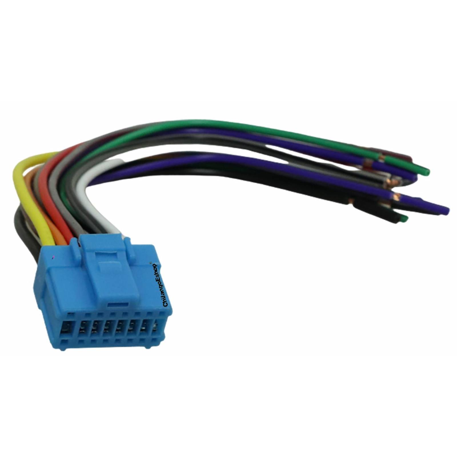 ARNES CONECTOR DE 16 PINES CON CABLES PARA AUTOESTEREO PANTALLA TIPO PIONEER 