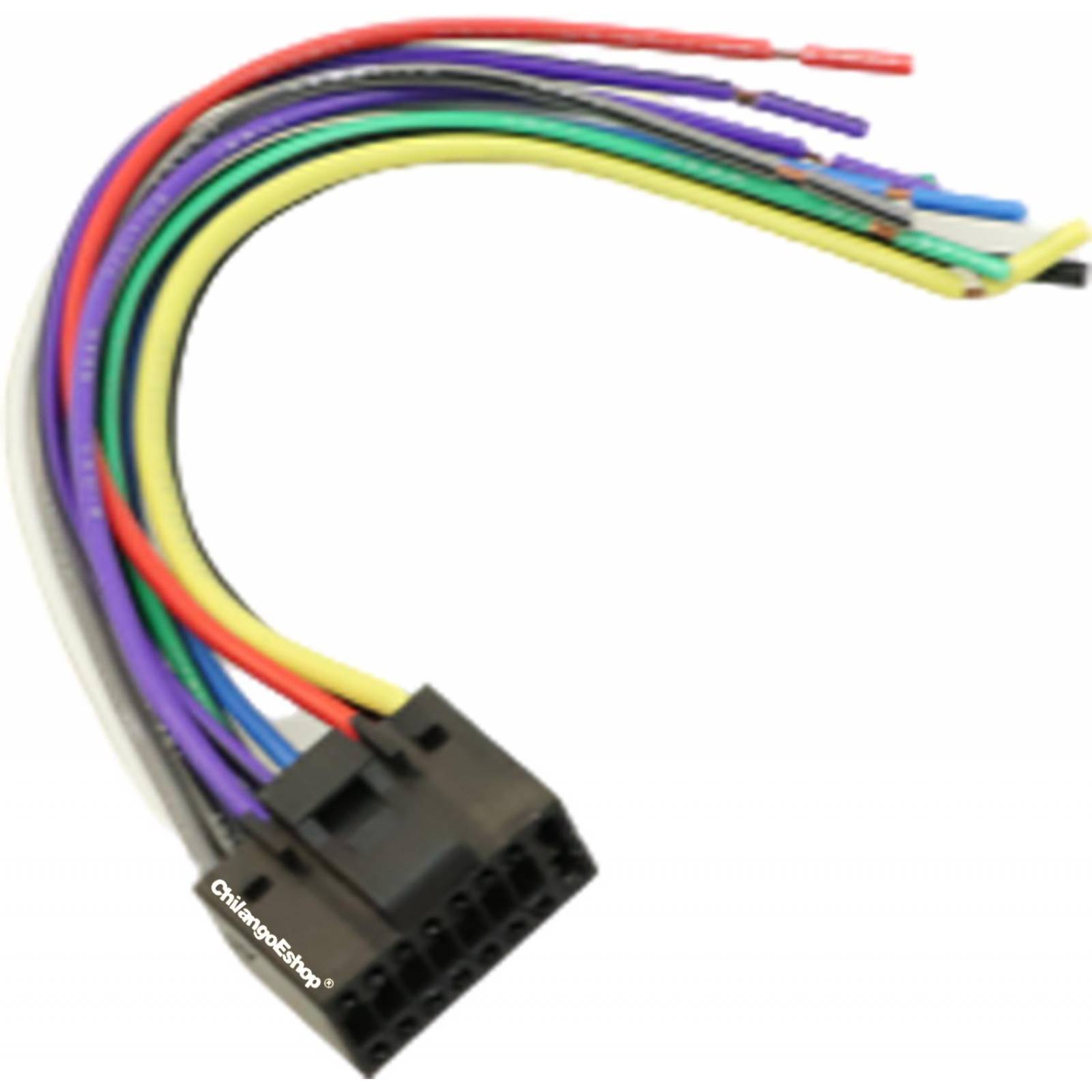 ARNES CONECTOR CON CABLES PARA AUTOESTEREO 16 PINES TIPO LG 2010 