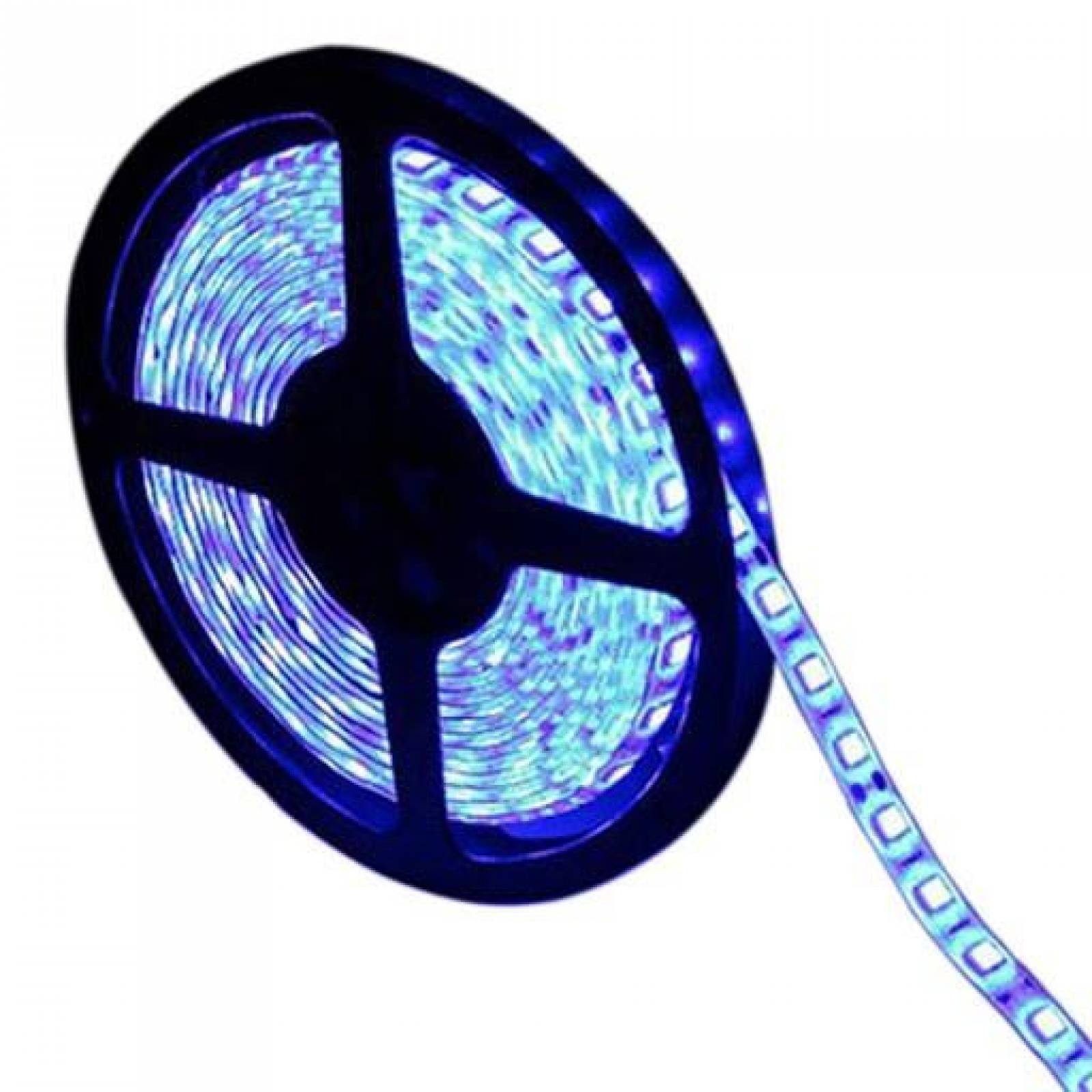 ROLLO TIRA LED ULTRABRILLANTE 5050 5 METROS IP65 AZUL 