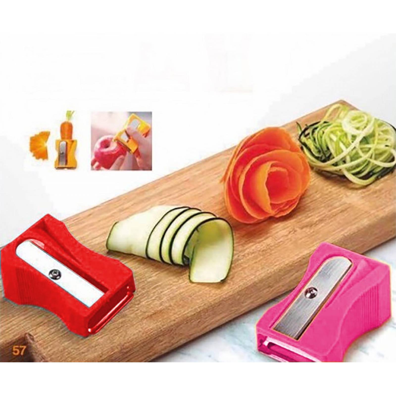 SACAPUNTAS ROSA PELADOR PARA ZANAHORIA