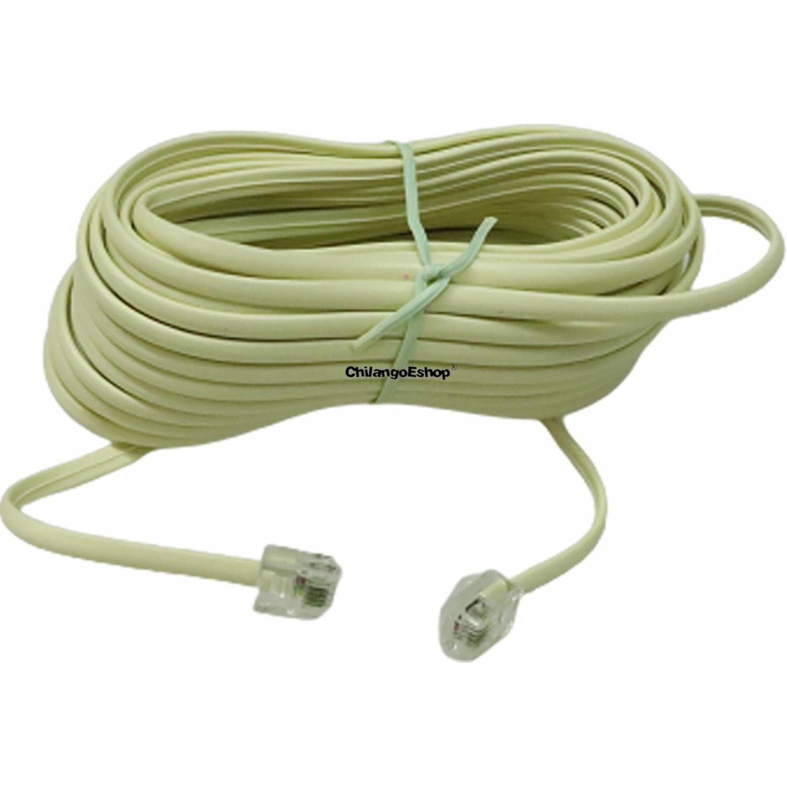 EXTENSION TELEFONICA DE 10 METROS CON PLUG RJ11 