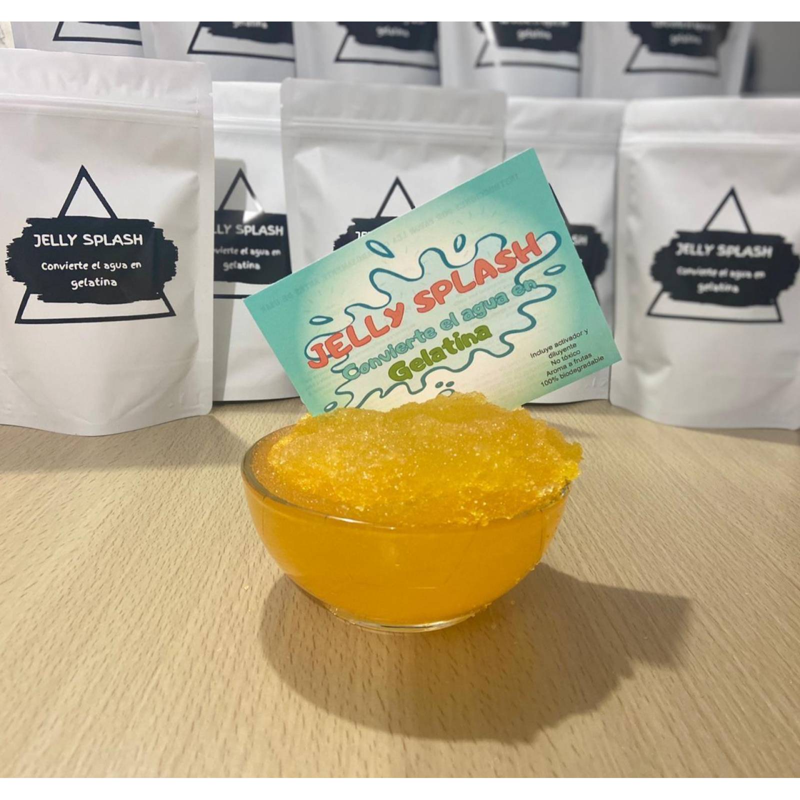 JELLY SPLASH PARA BAÑO O JUEGO EN GELATINA AMARILLA 