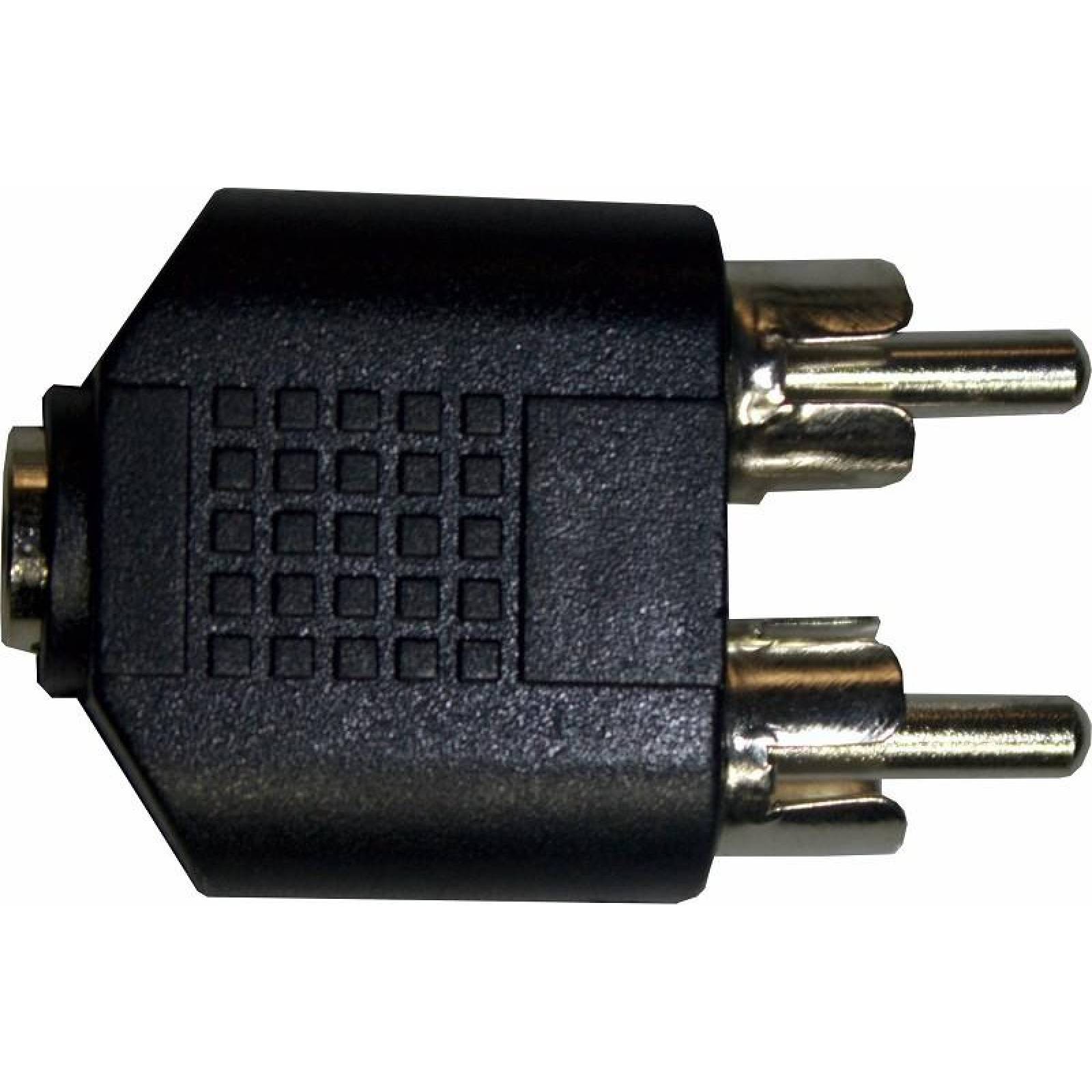 ADAPTADOR 2 PLUGS RCA A JACK 3.5 MM ST 