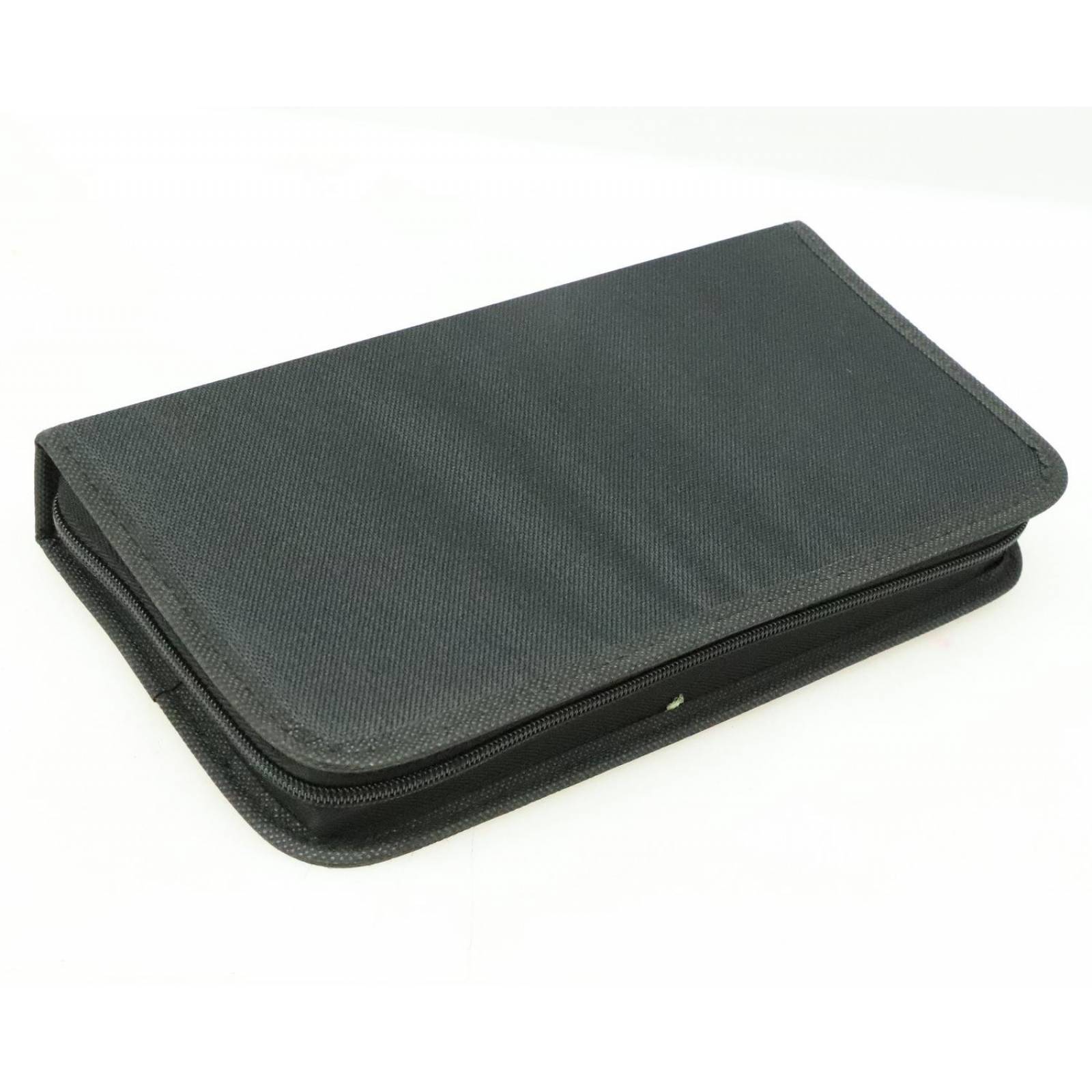 PORTA DISCOS CD 100% NYLON COLOR NEGRO 