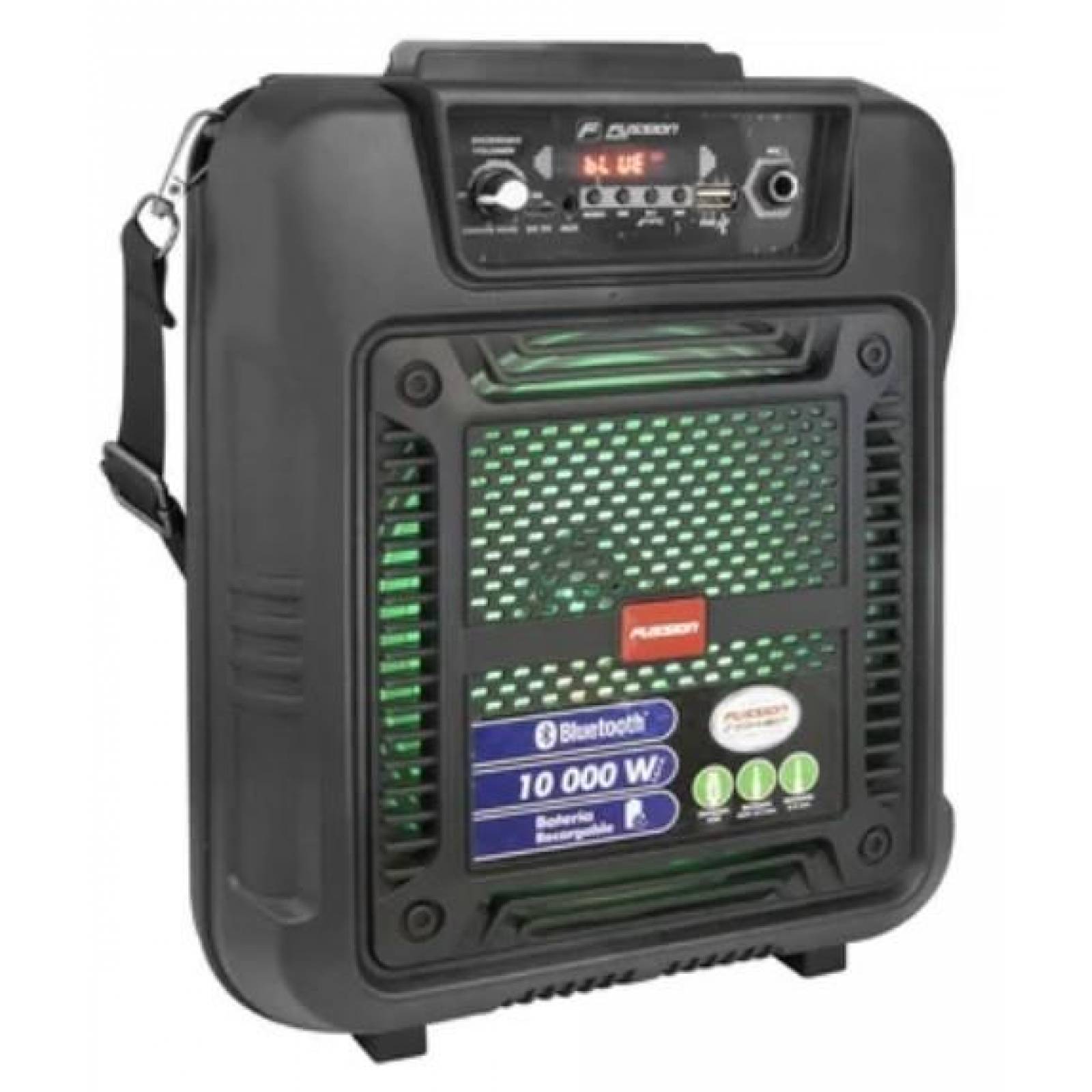 BAFLE AMPLIFICADO 8 PULG RECARGABLE USB SD BLUETOOTH 