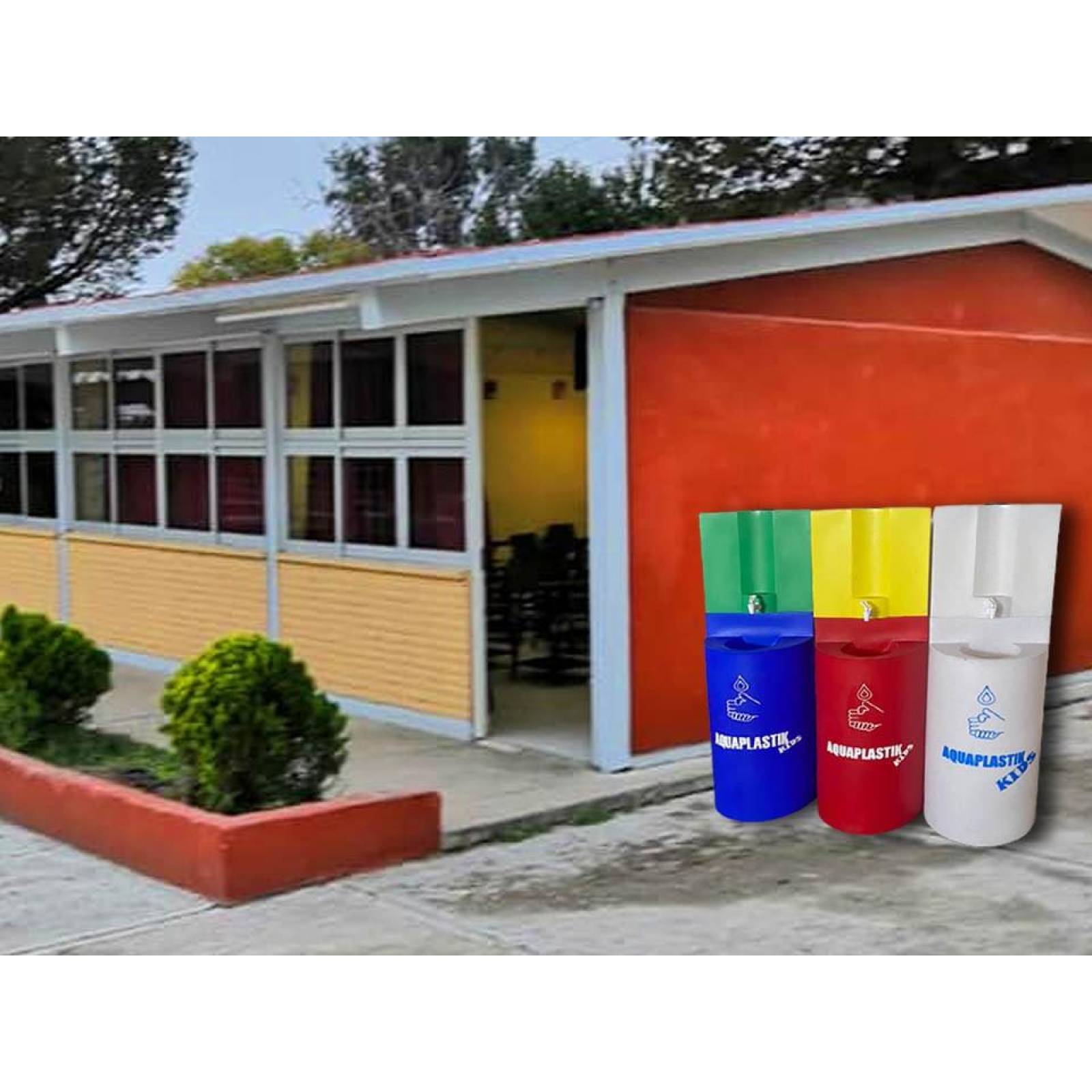 LAVAMANOS PORTATIL INFANTIL AQUAPLASTIK KITS RED YELLOW 