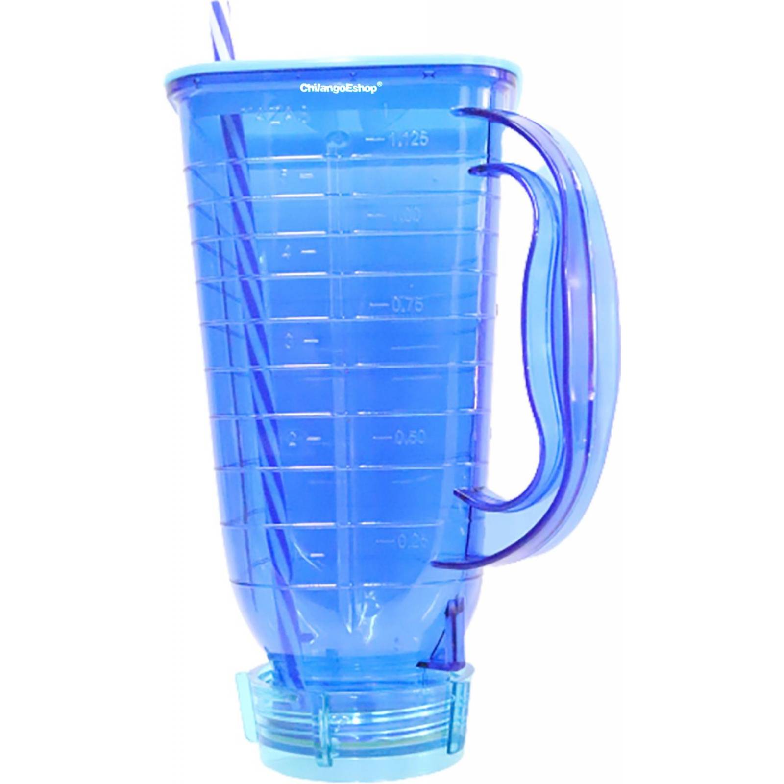 VASO AZUL PARA LICUACHELA MICHELADA AGUAS O LICUADO 