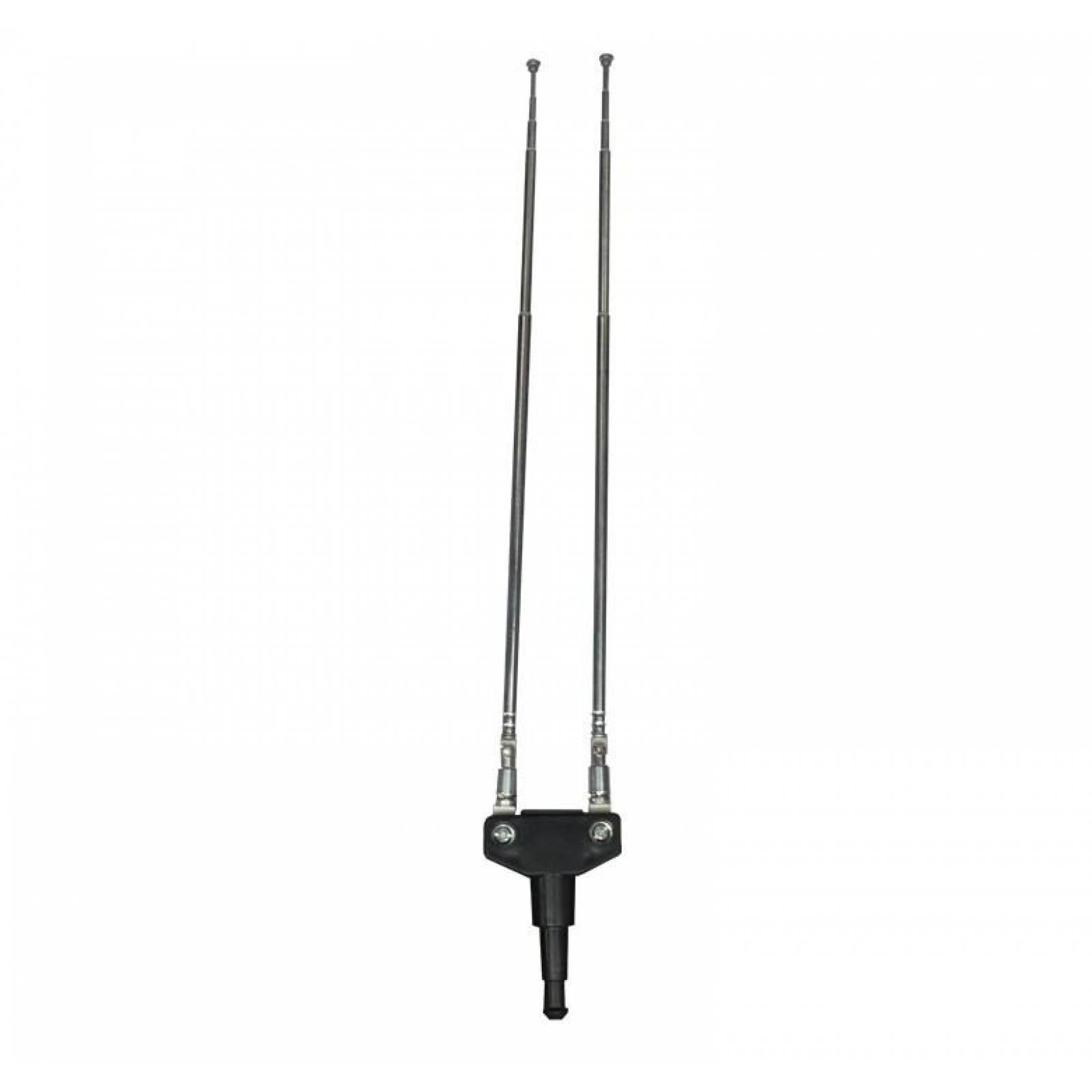 ANTENA DE CONEJO HDTV DOBLE MOVIMIENTO Y CABLE COAXIAL 