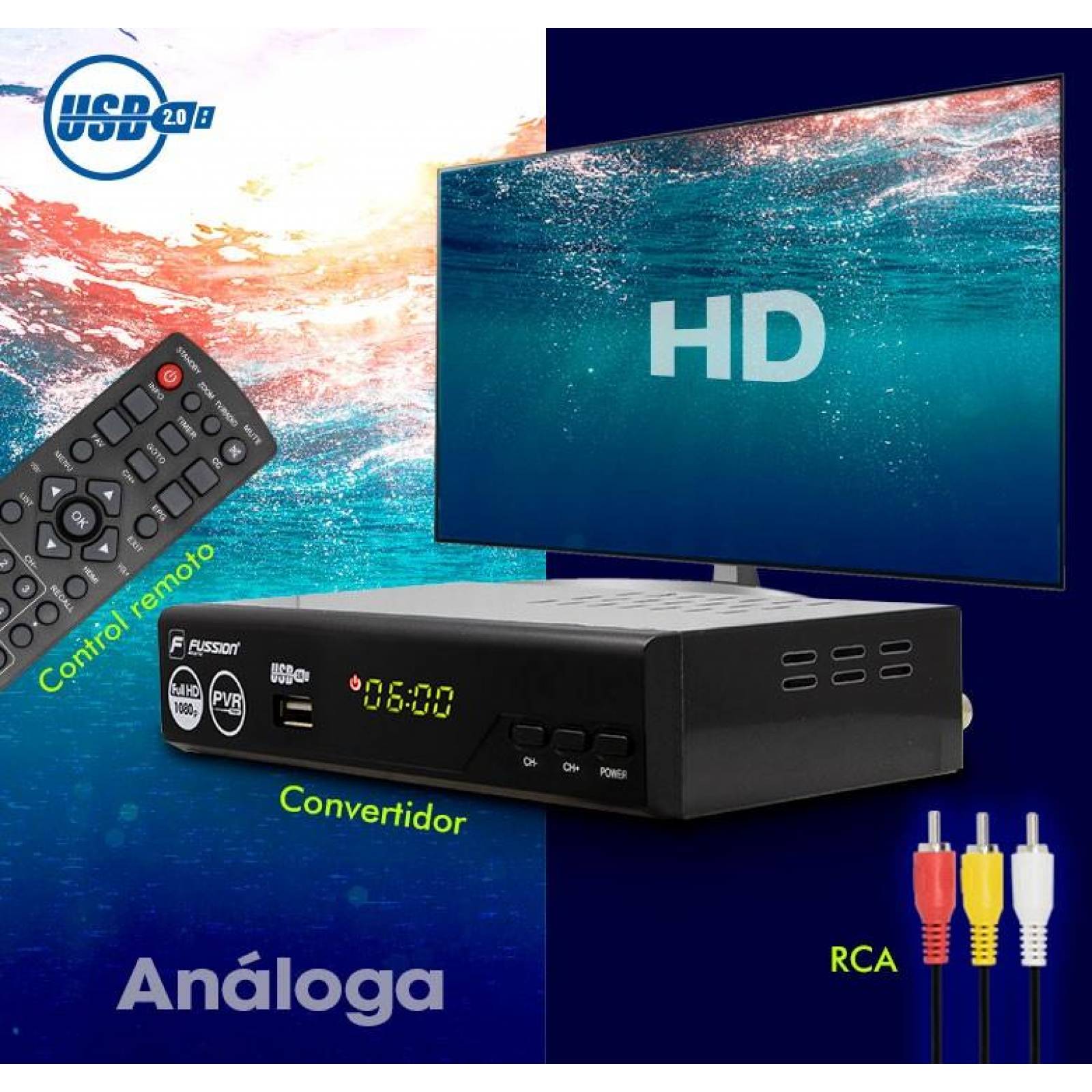 DECODIFICADOR CONVERTIDOR DE SEÑAL A CANALES DIGITALES