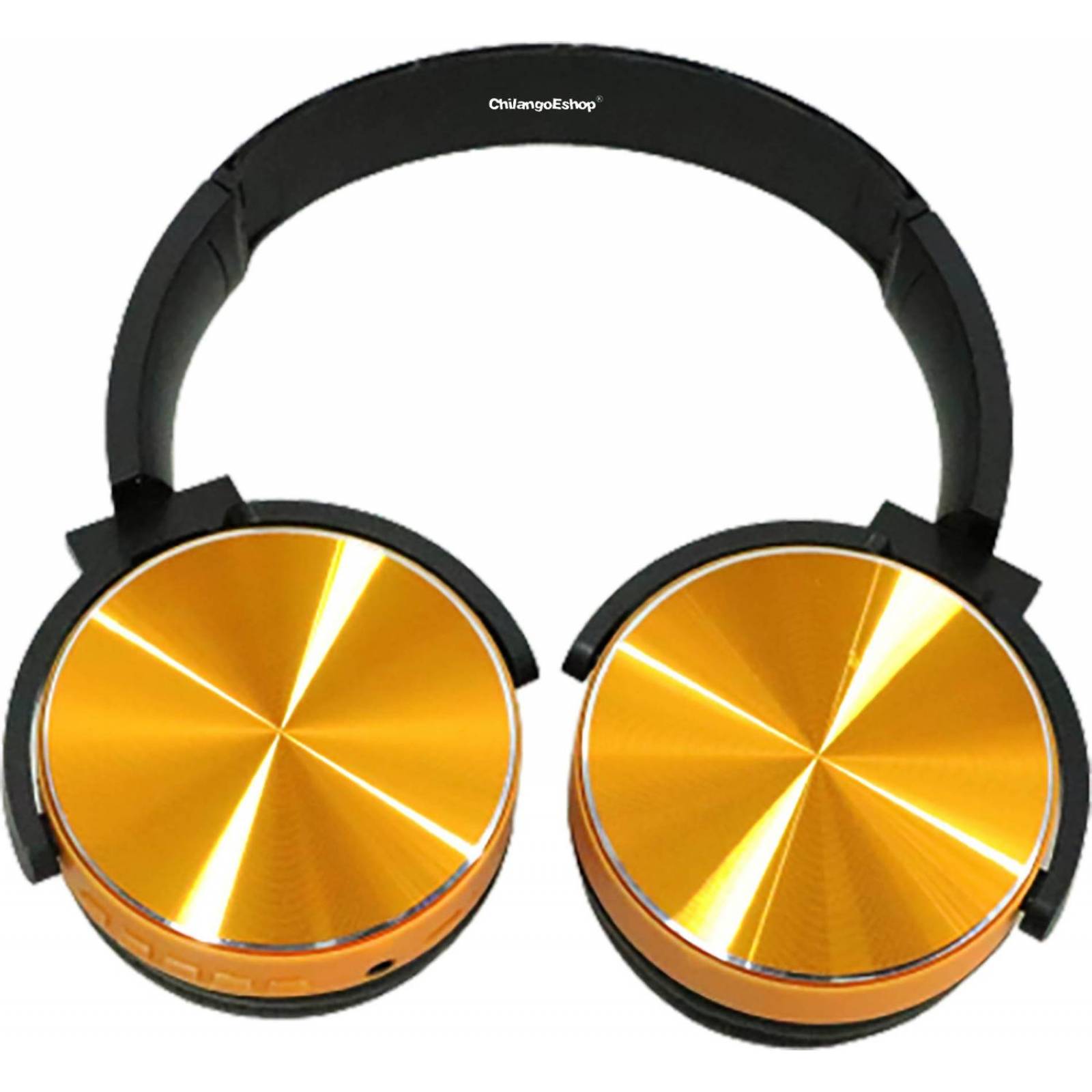 Audifonos Dorados Diadema Bluetooth 