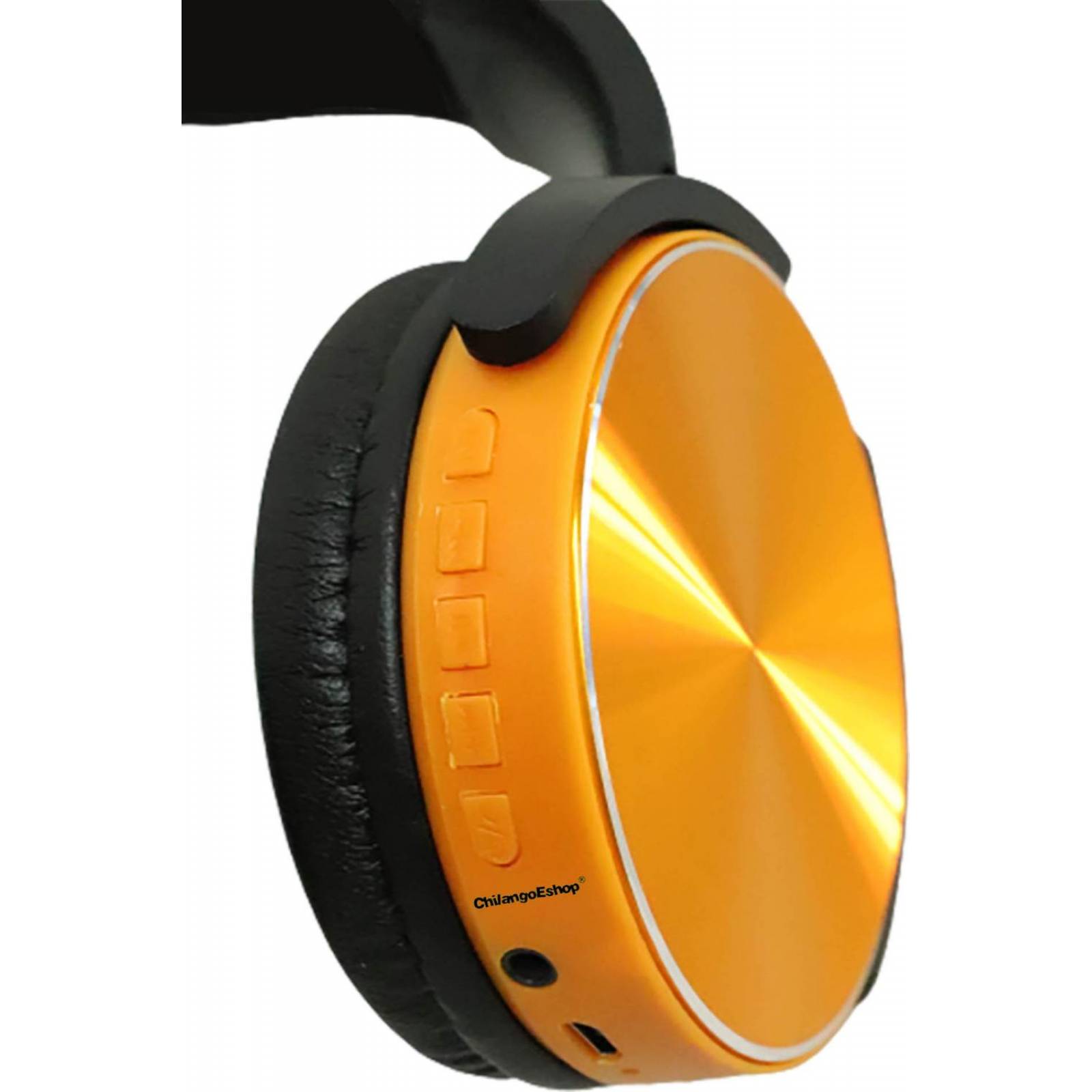 Audifonos Dorados Diadema Bluetooth 
