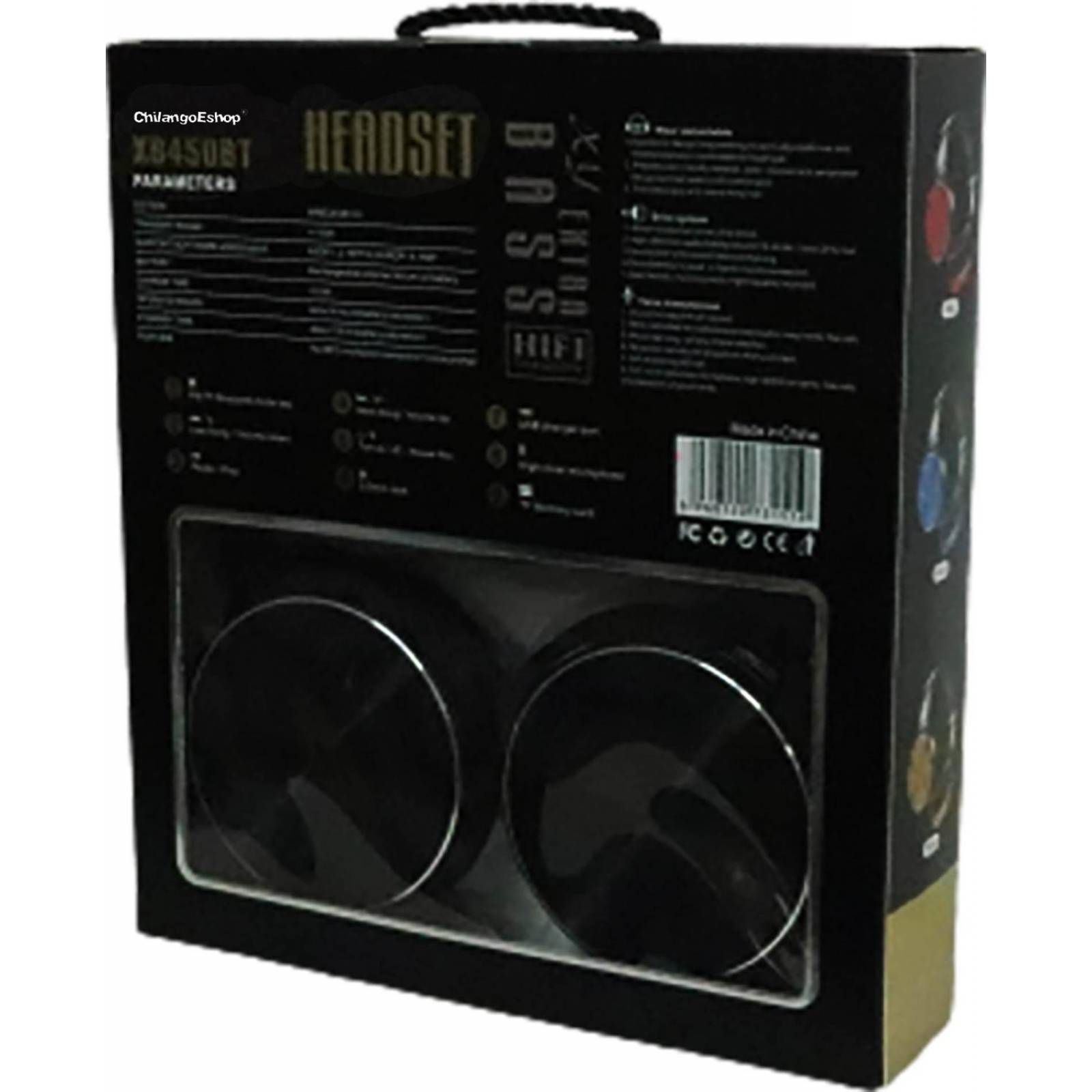 Audifonos Negros Diadema Bluetooth 