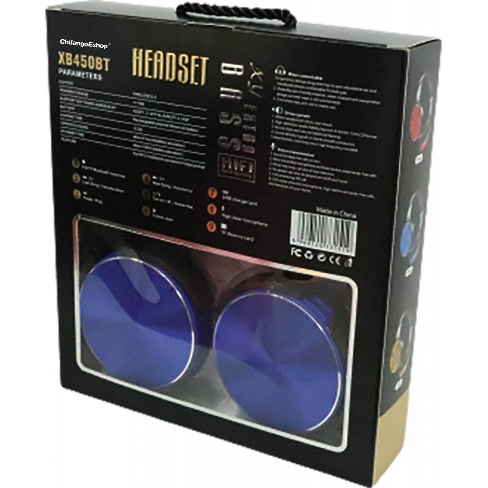 Audifonos Azules Diadema Bluetooth 