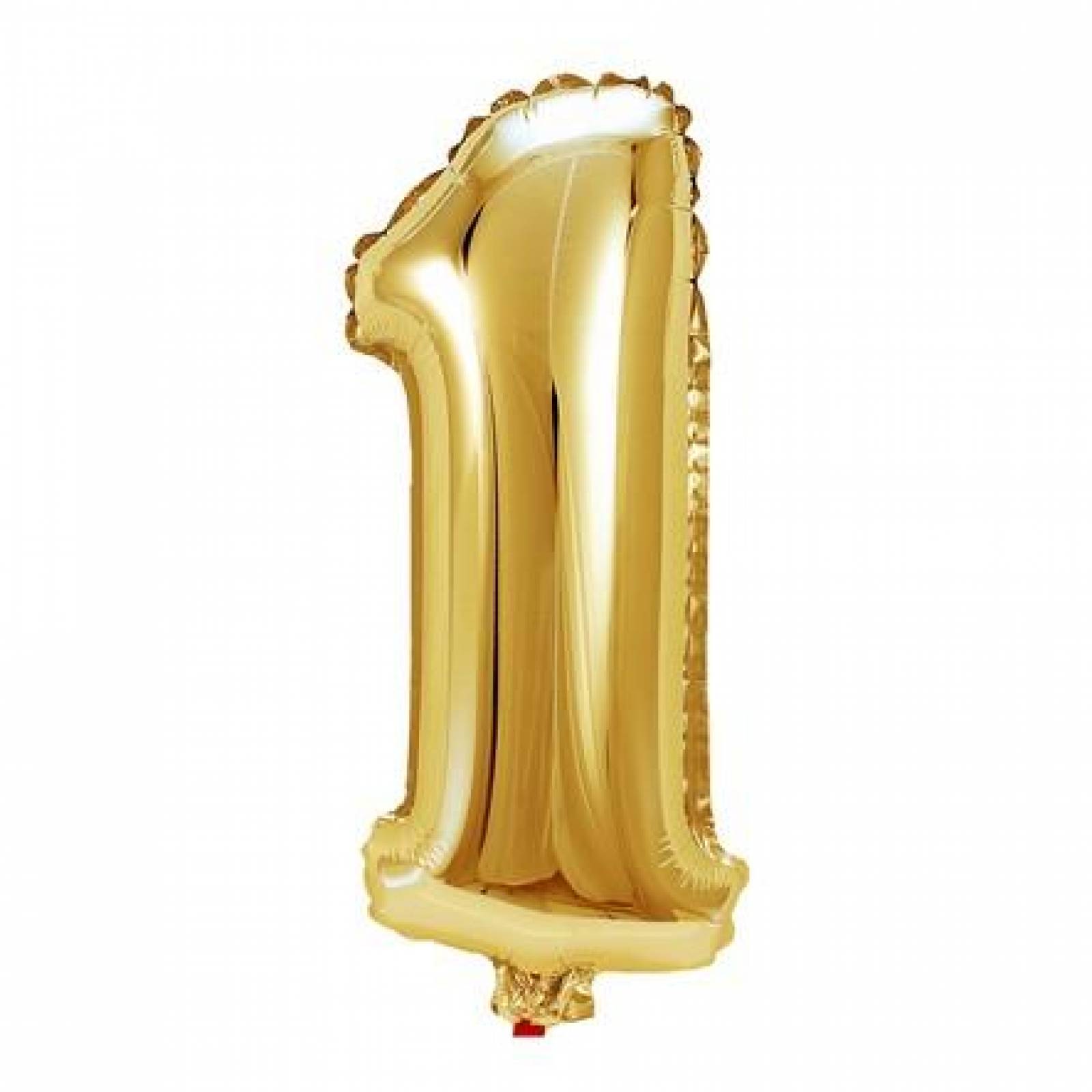 Globo Metalico De Numero Uno Gigante 80Cm Dorado