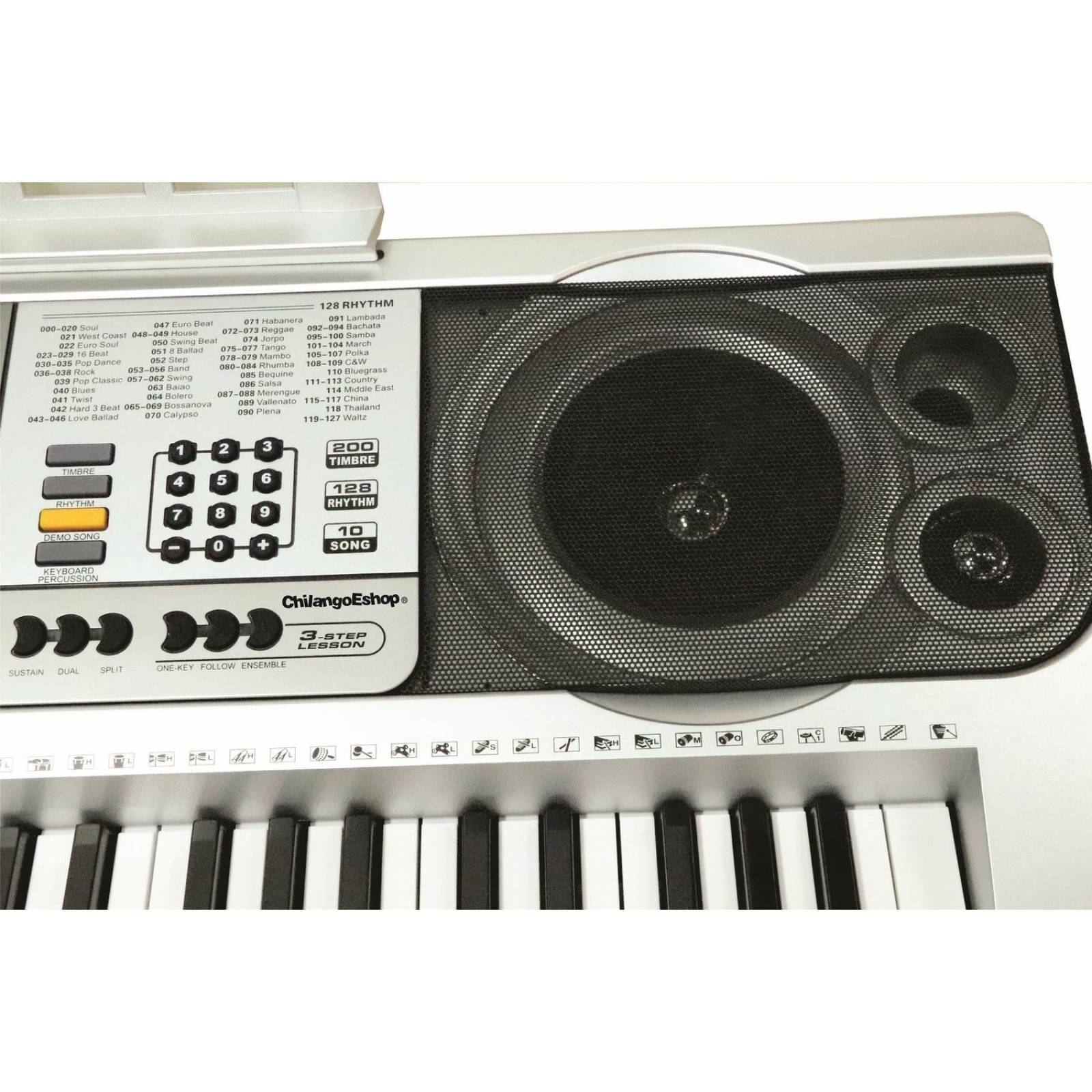 TECLADO 5 OCTAVAS 61 TECLAS 200 TIMBRES 128 RITMOS 