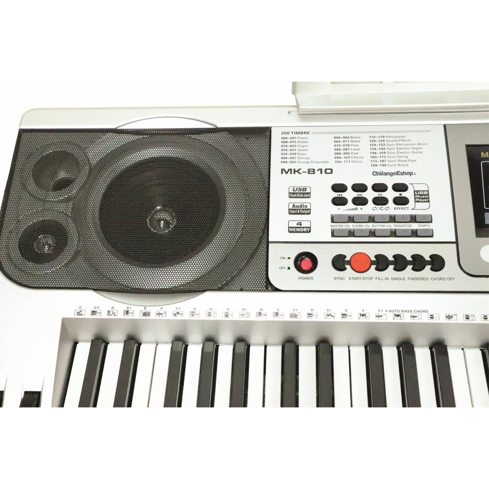 TECLADO 5 OCTAVAS 61 TECLAS 200 TIMBRES 128 RITMOS 