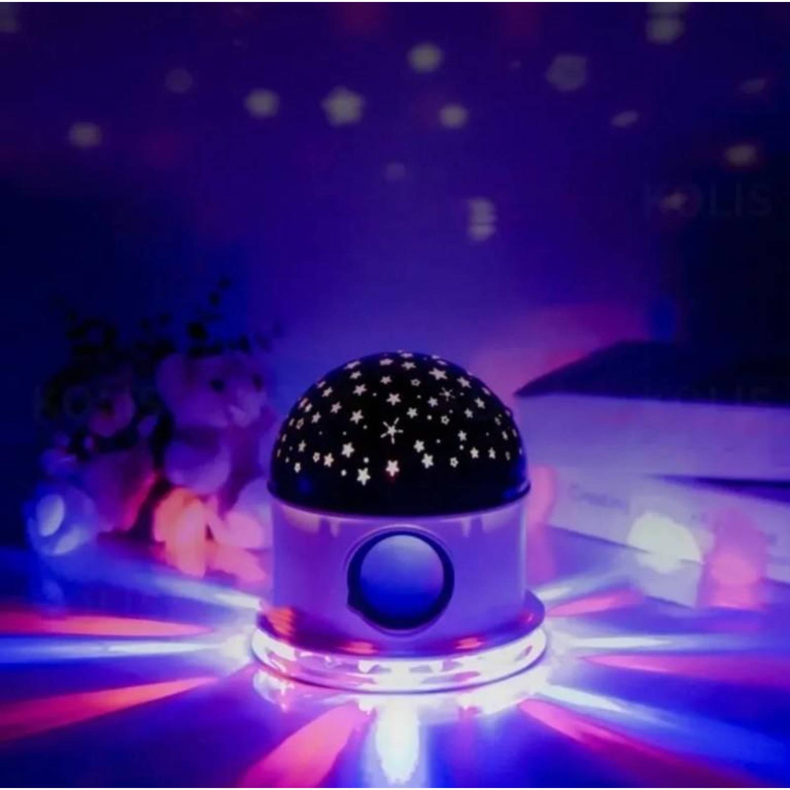 ESFERA PROYECTOR ESTRELLAS LAMPARA NOCHE BOCINA BLUETOOTH