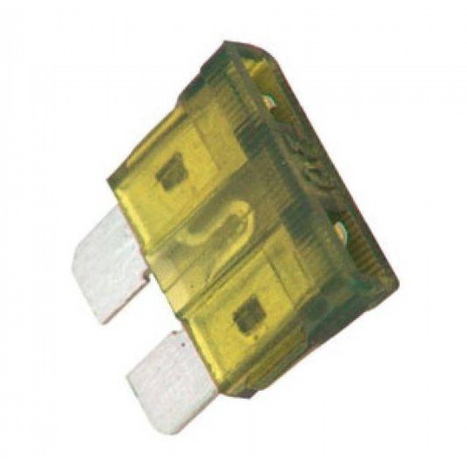 FUSIBLE AUTOMOTRIZ DE CLAVIJA AMARILLO 20A 