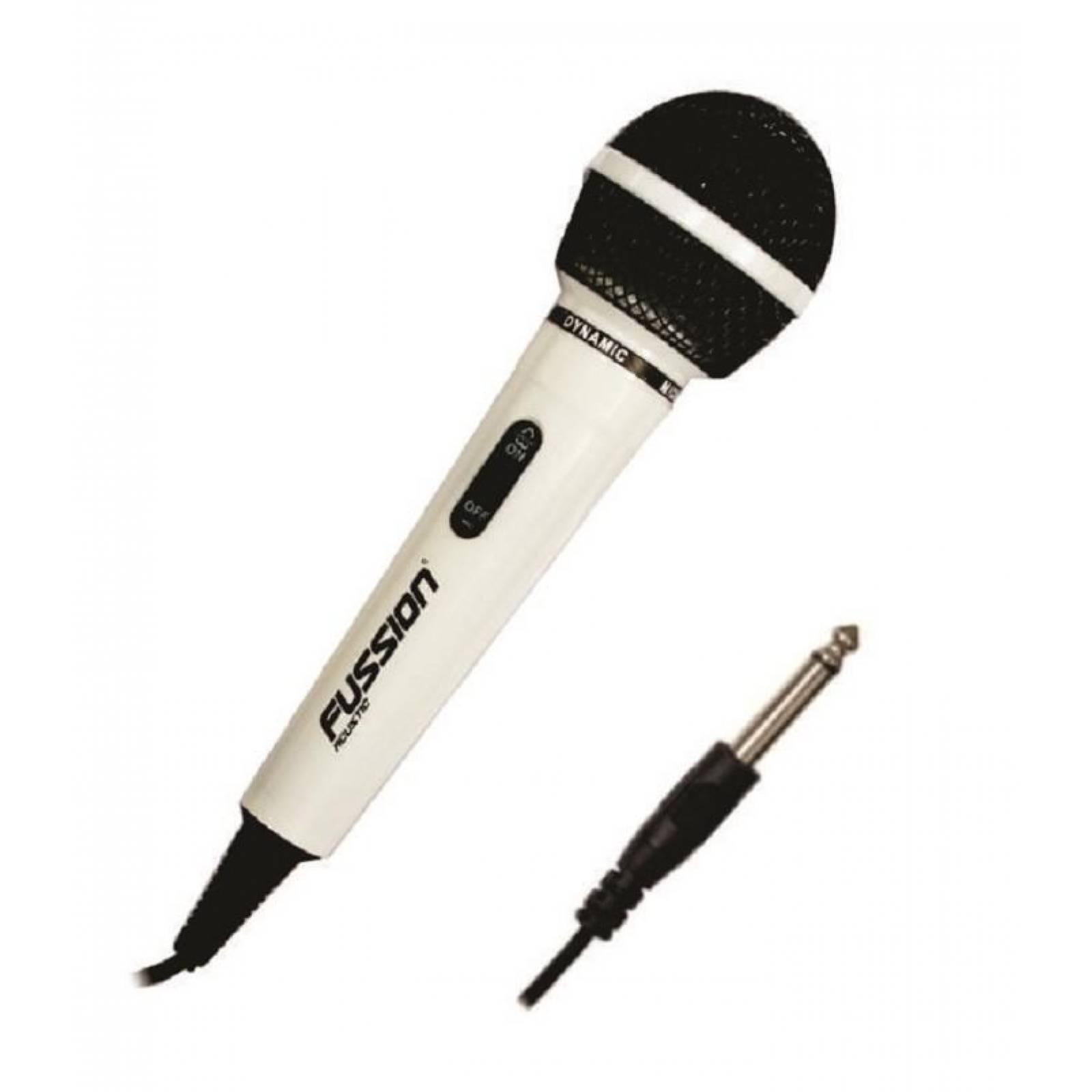 MICROFONO ALAMBRICO COLOR BLANCO CON CABLE 3M 