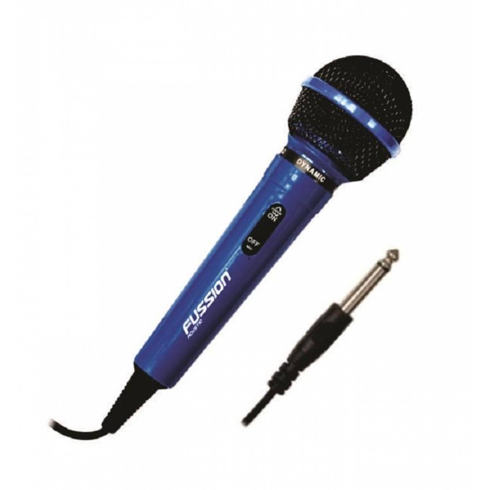 MICROFONO ALAMBRICO COLOR AZUL CON CABLE 3M 