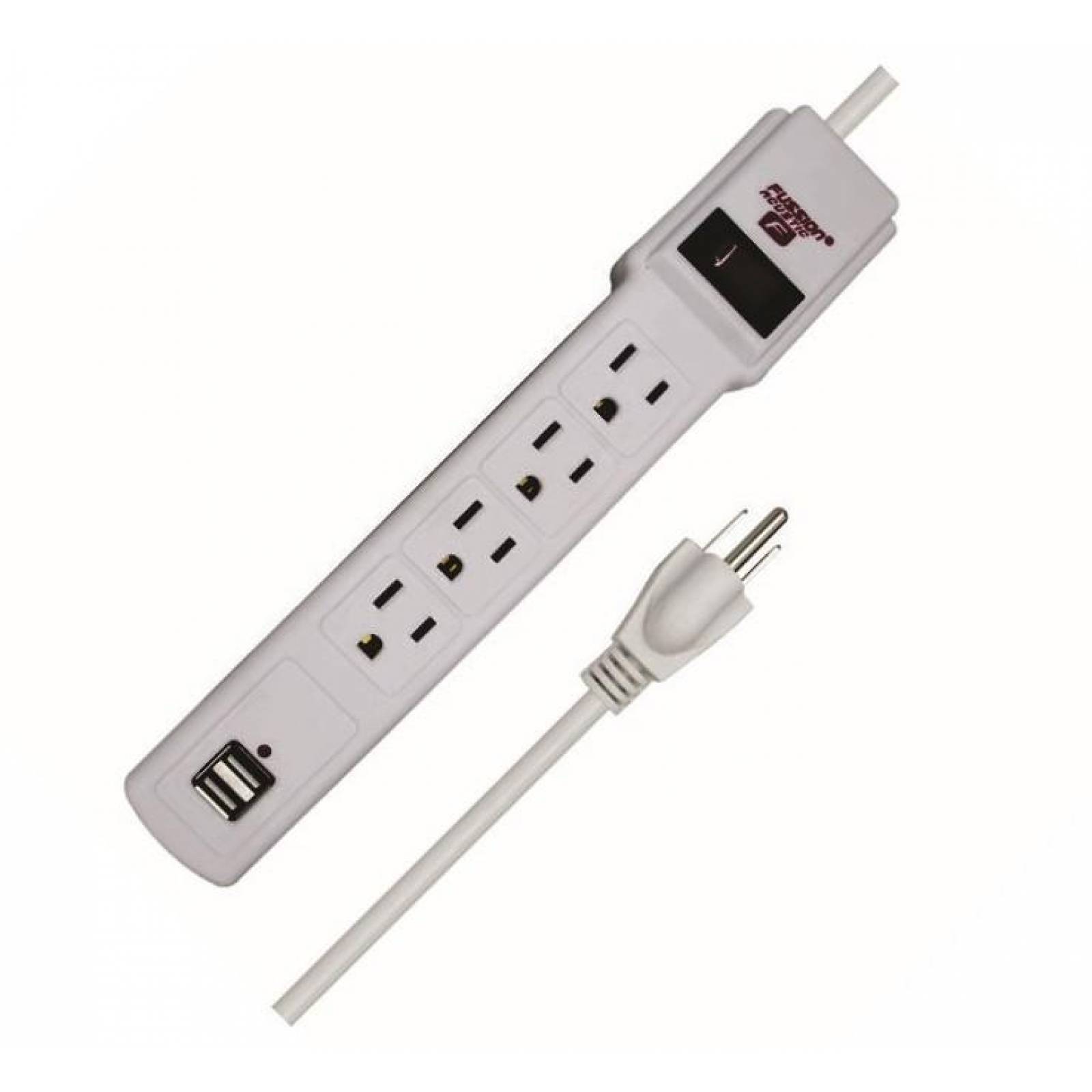 BARRA MULTICONTACTOS 4 ENTRADAS 2 USB 