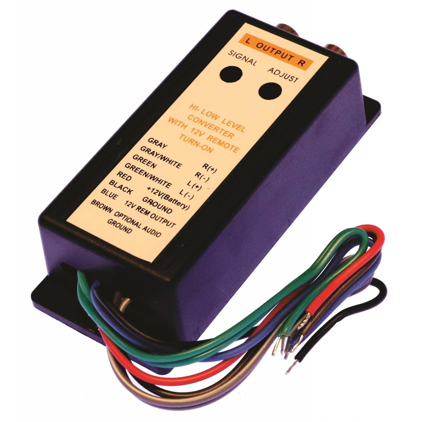 ADAPTADOR ACOPLADOR DE IMPEDANCIA ALTA A BAJA CON REMOTO 