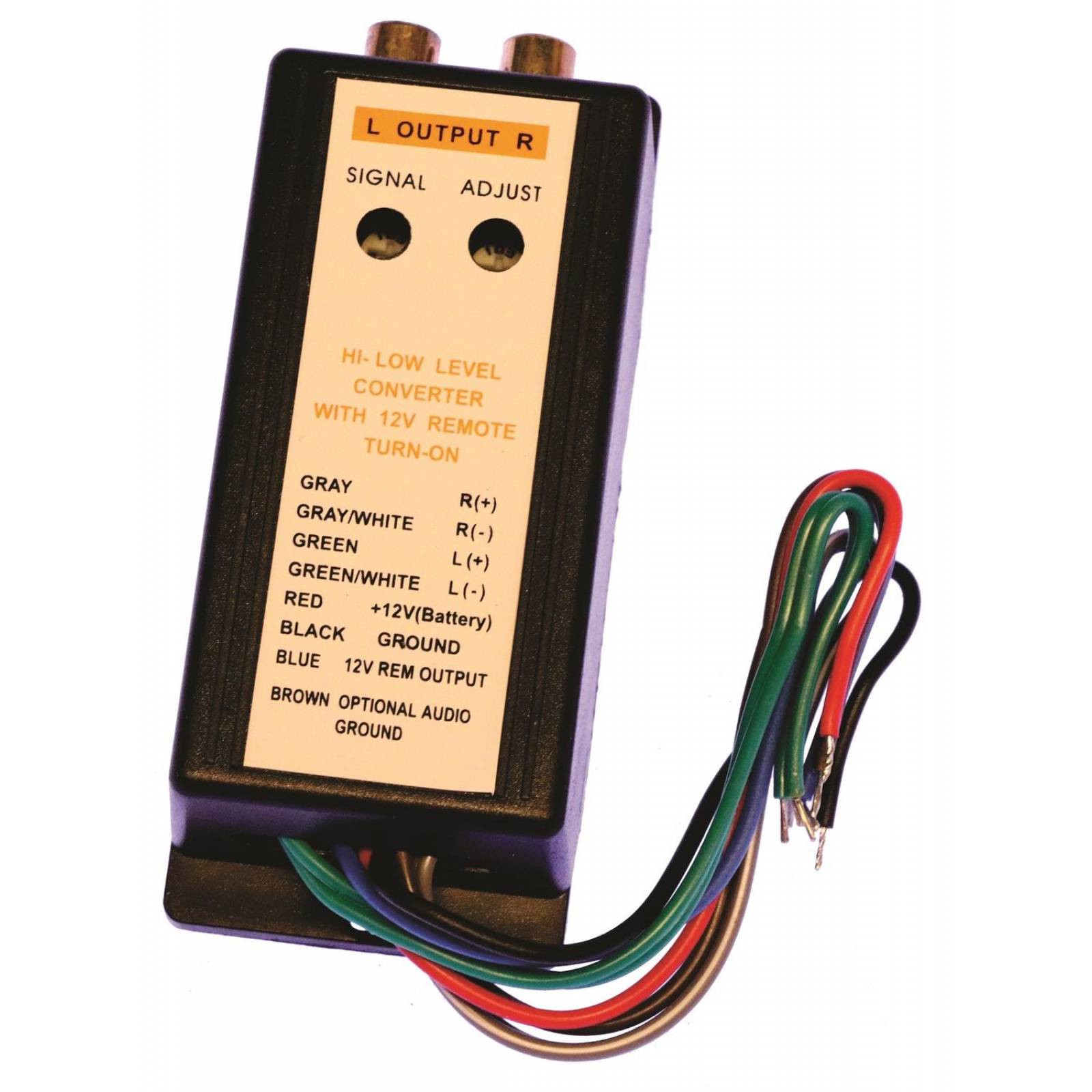 ADAPTADOR ACOPLADOR DE IMPEDANCIA ALTA A BAJA CON REMOTO 