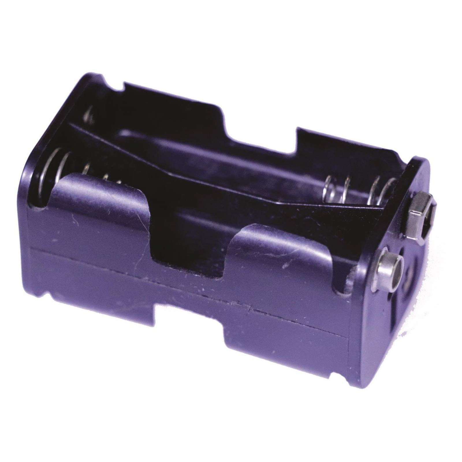 PORTAPILAS PARA 4 PILAS AA CON BROCHE TIPO 9V 