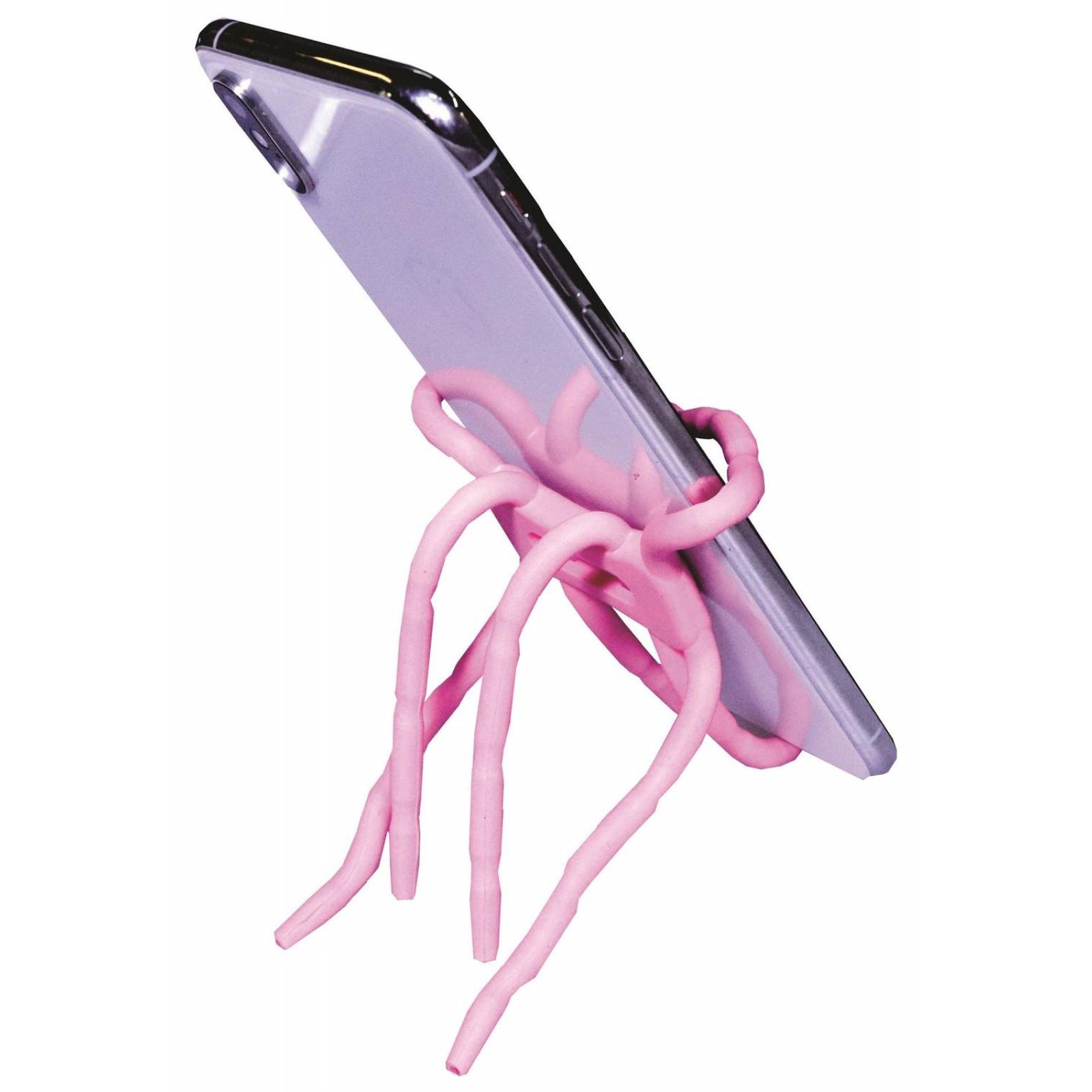 STAND BASE MULTIPOSICIONES ROSA PORTA CELULAR IPOD CAMARA 