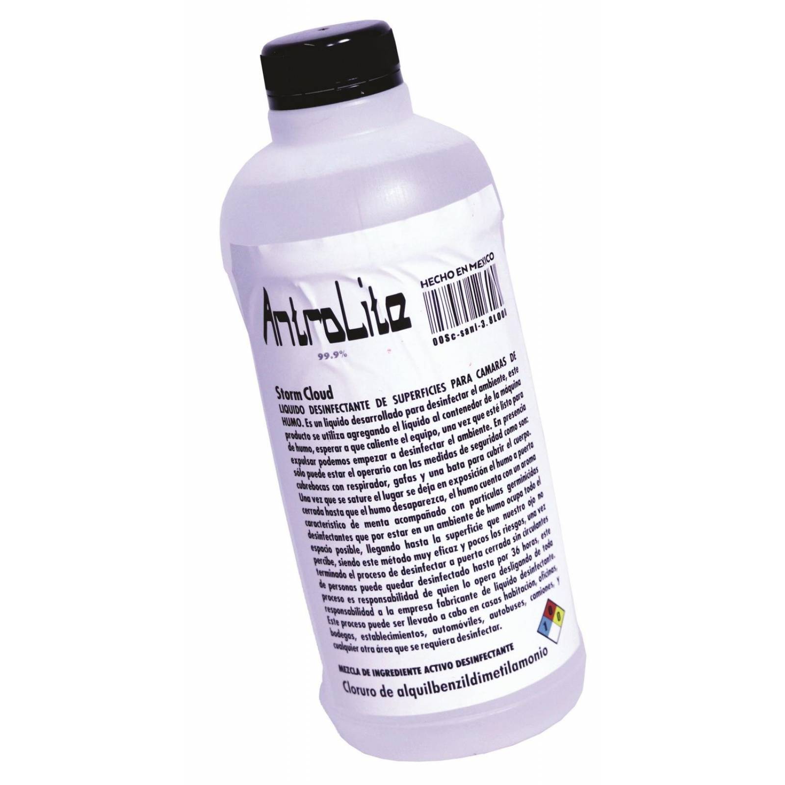 LITRO DE LIQUIDO SANITIZADOR STORM CLOUD PARA MAQUINA DE HUMO 