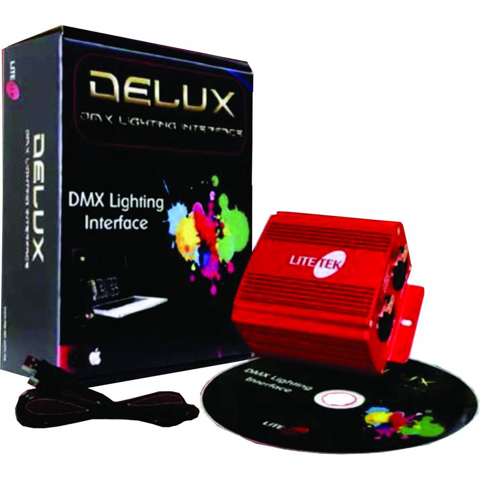 INTERFACE LITE TEK DELUXE DMX USB2 UNIVERSO 1024 CANALES