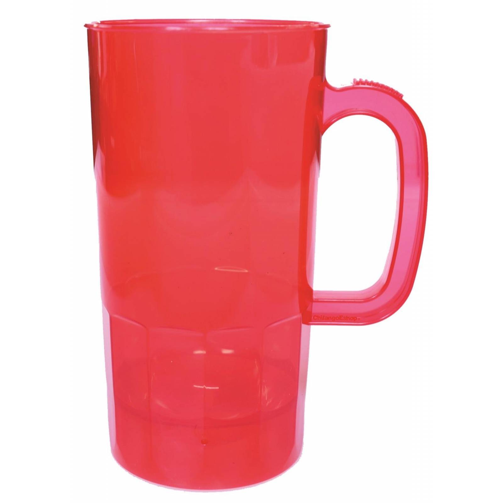 TARRO CERVECERO PLASTICO ROJO 