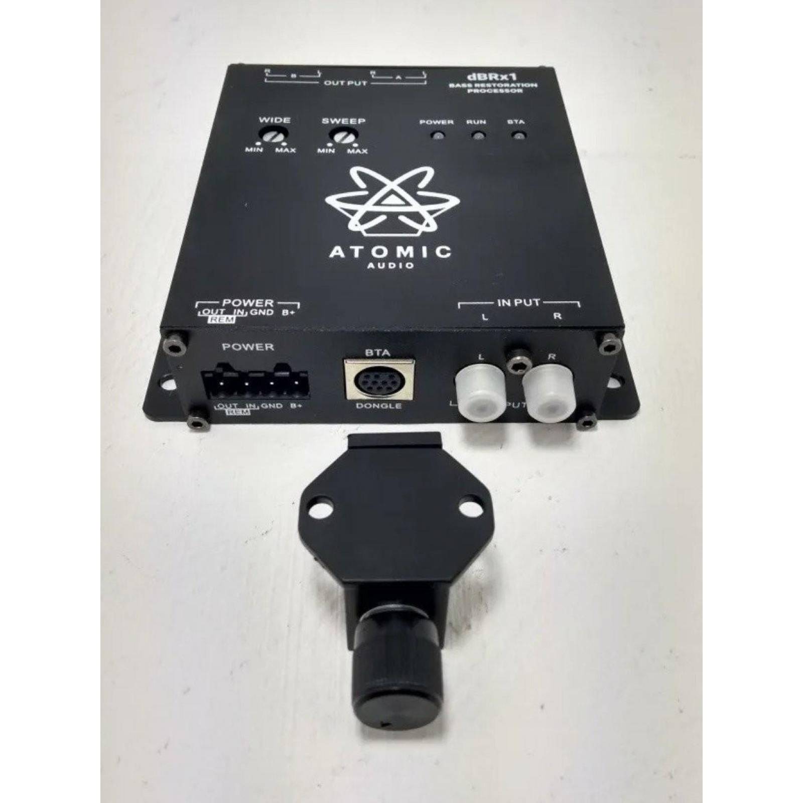 EPICENTRO CON RESTAURADOR DE BAJOS ATOMIC AUDIO DBRX1 