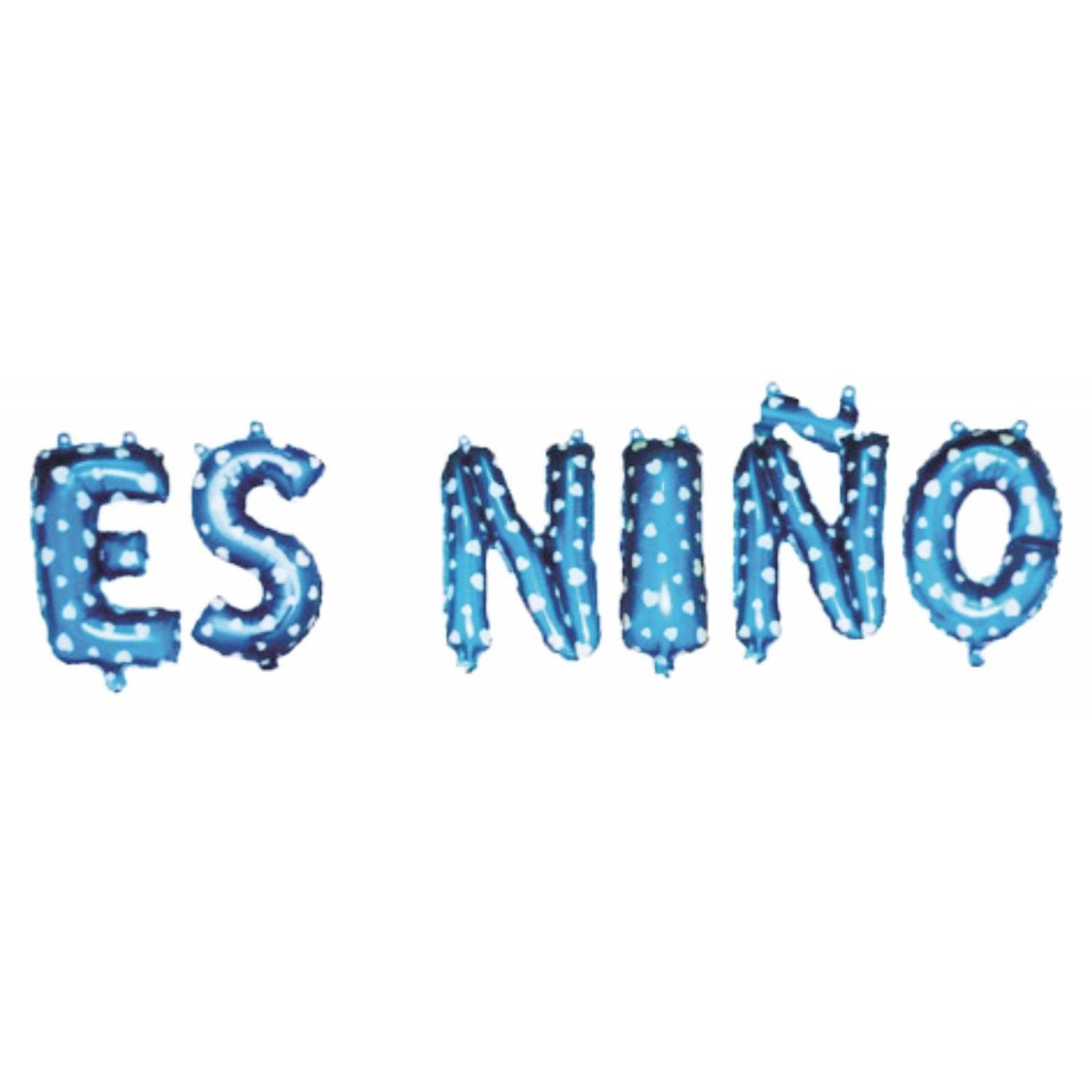 GLOBOS METALICOS AZUL DE LETRA ES NIÑO 