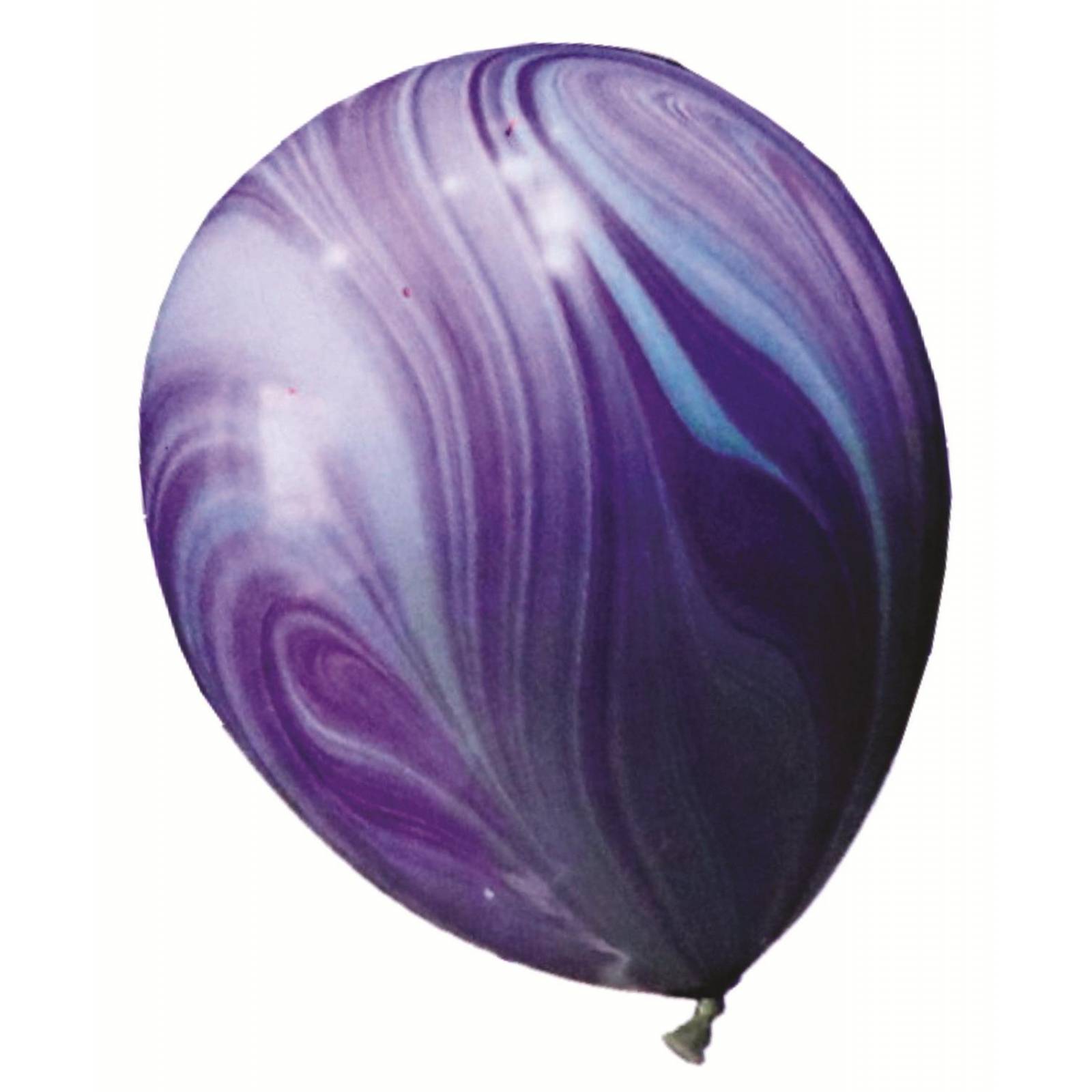 KIT 12 GLOBOS METALICOS TRANSPARENTES CONFETI MARMOL MORADO 