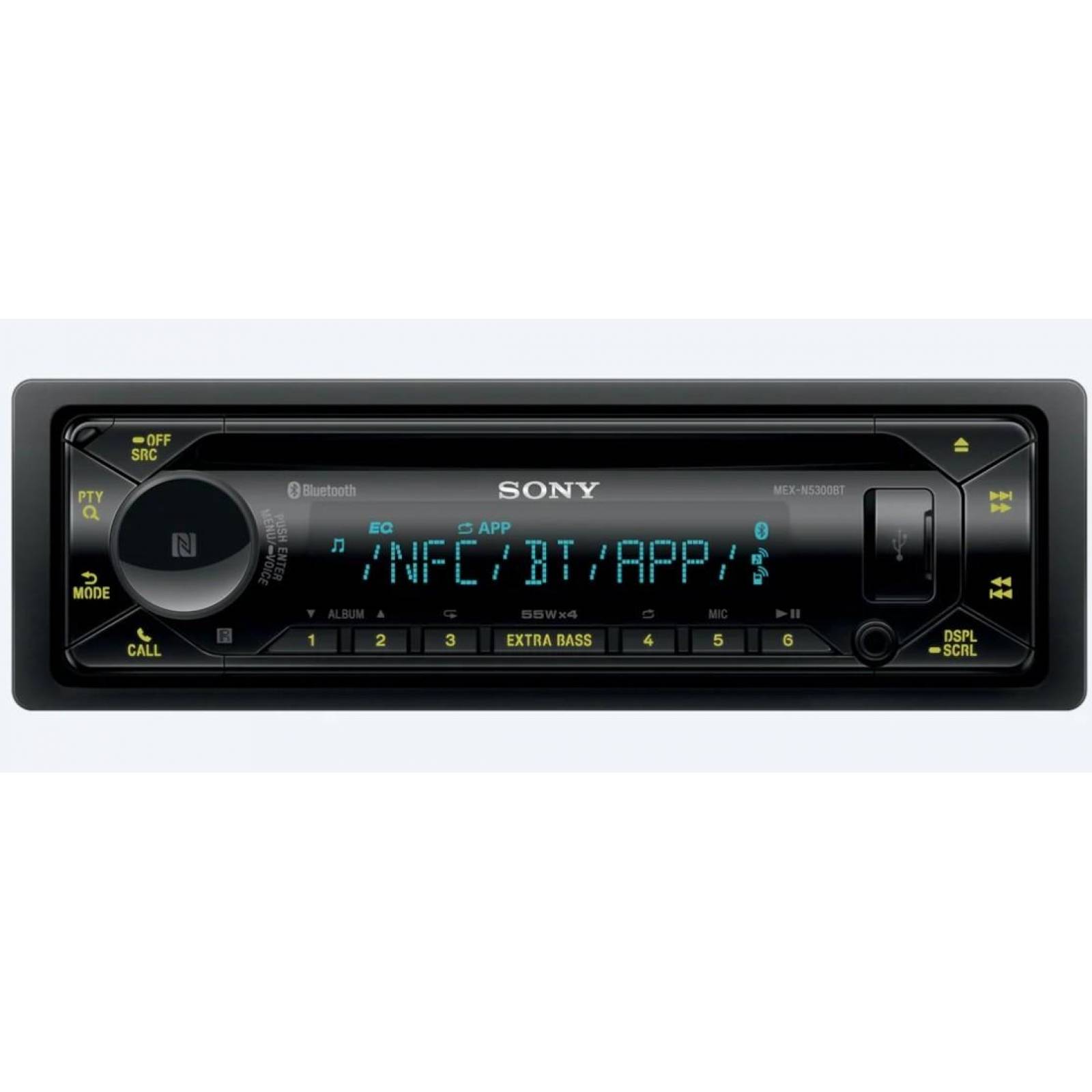AUTO ESTEREO SONY MEX-N5300BT BLUETOOTH USB MULTICOLOR
